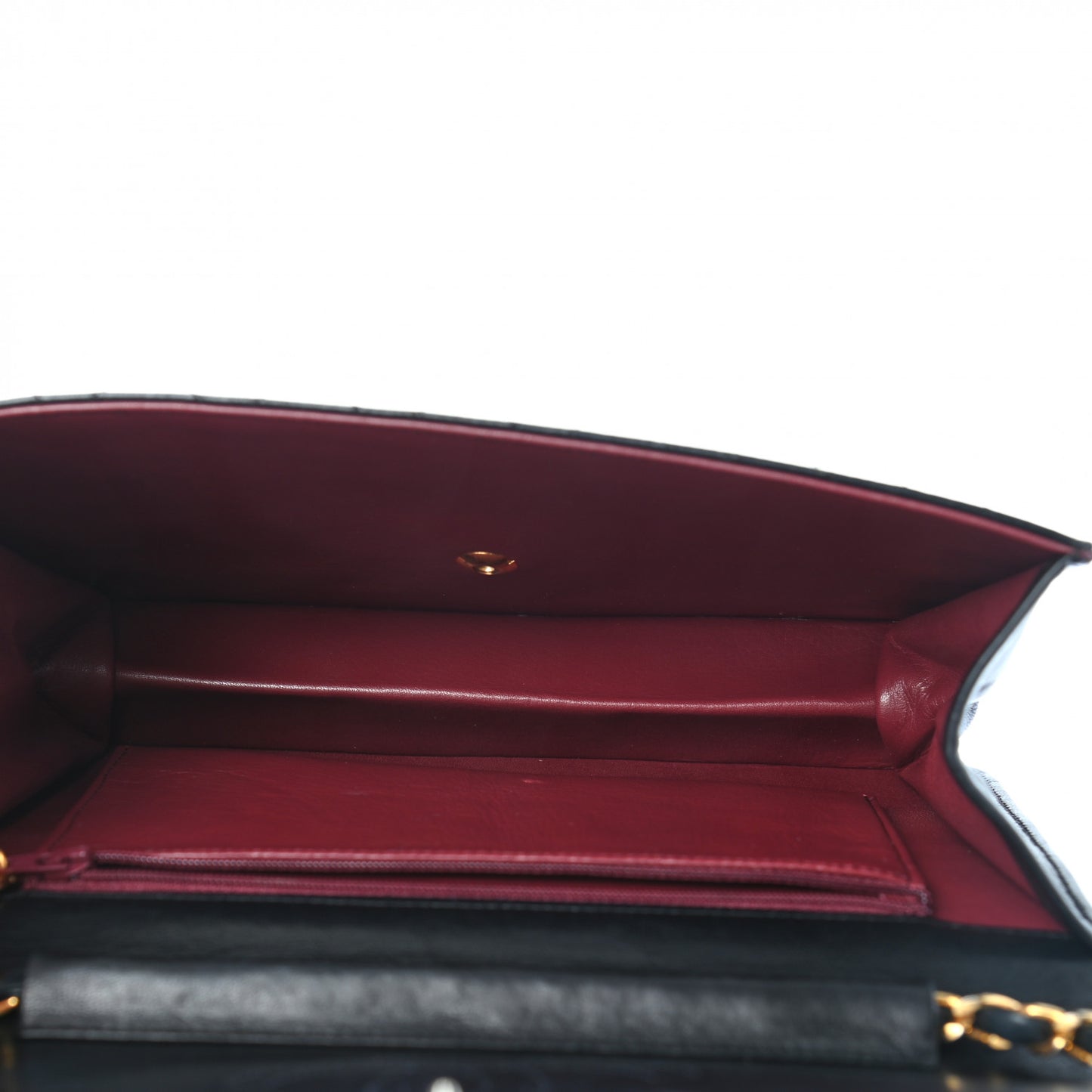 Lambskin Quilted Medium Single Flap Black