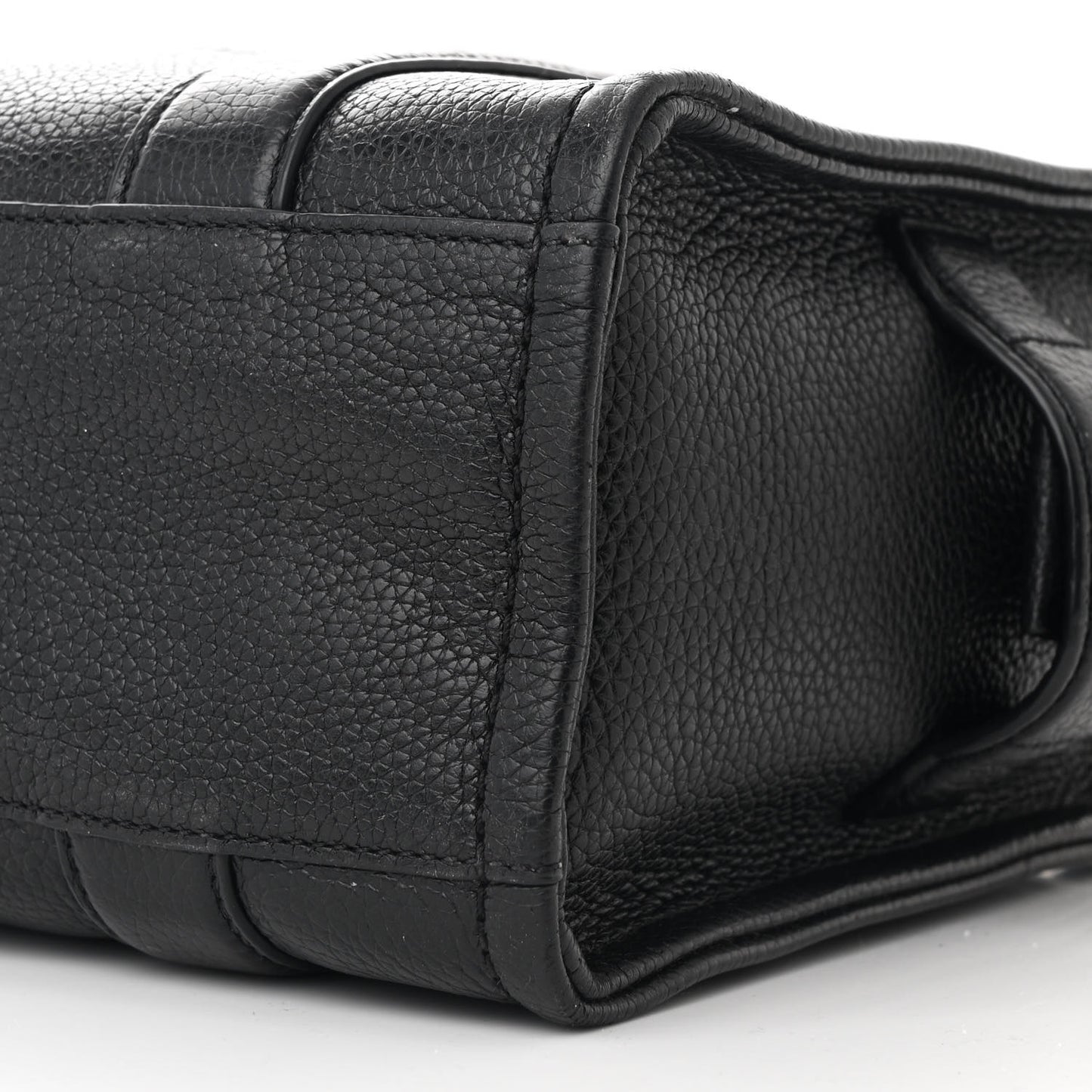Grained Calfskin Small The Tote Bag Black