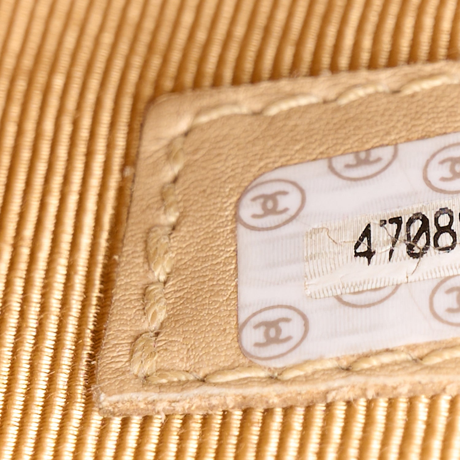 Chanel Caviar CC Tote Beige 7 of 14