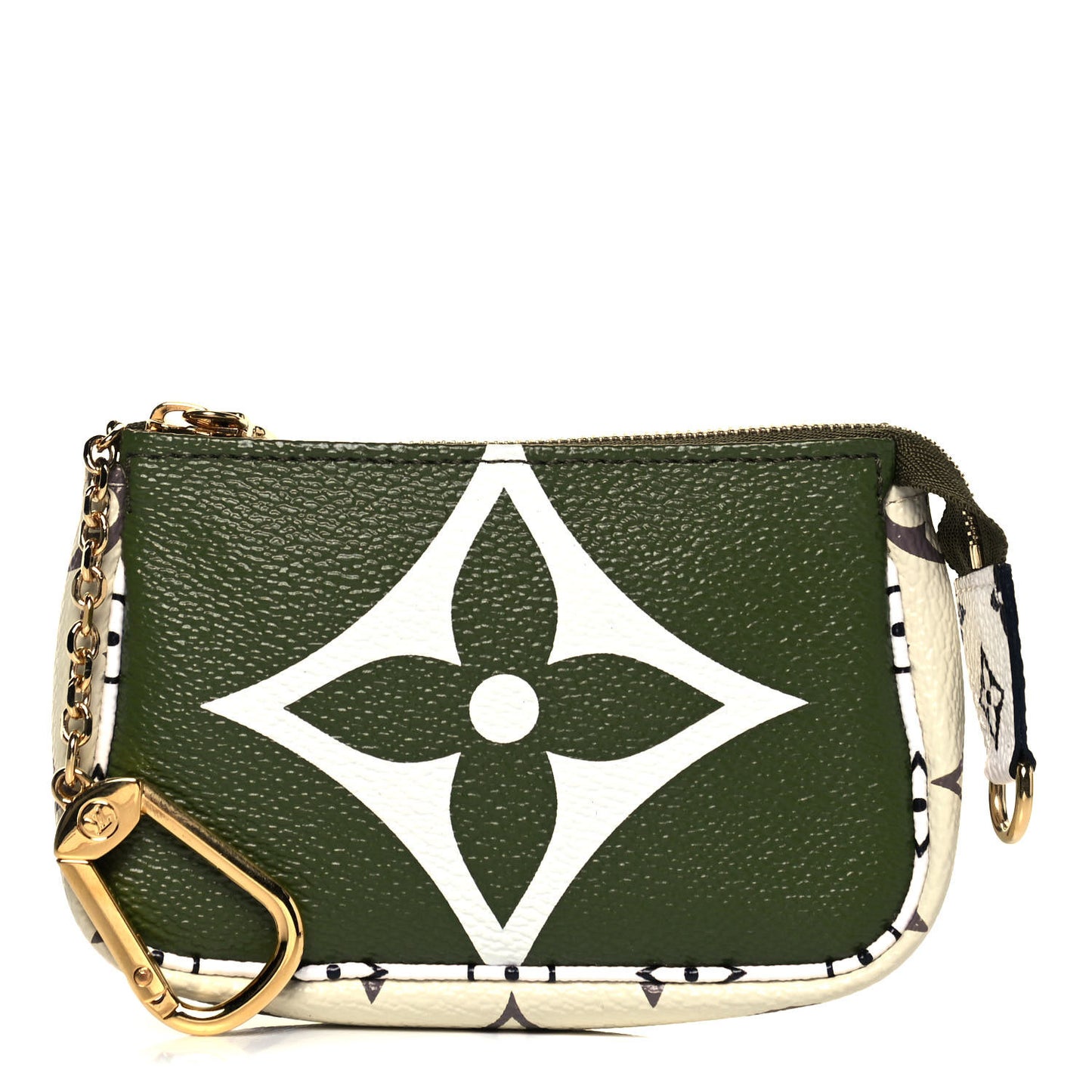 Monogram Giant Micro Pochette Accessories Kaki White
