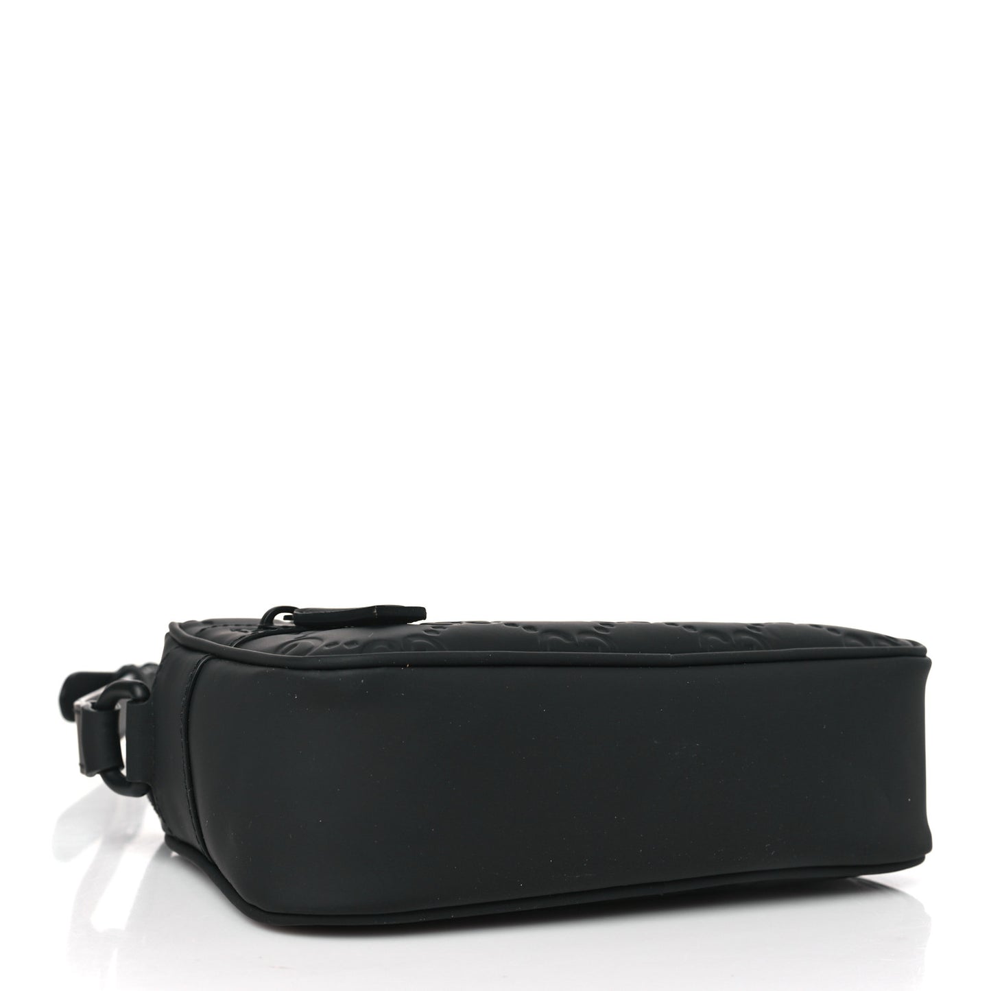 Rubber Effect Calfskin GG Mini Crossbody Bag Black