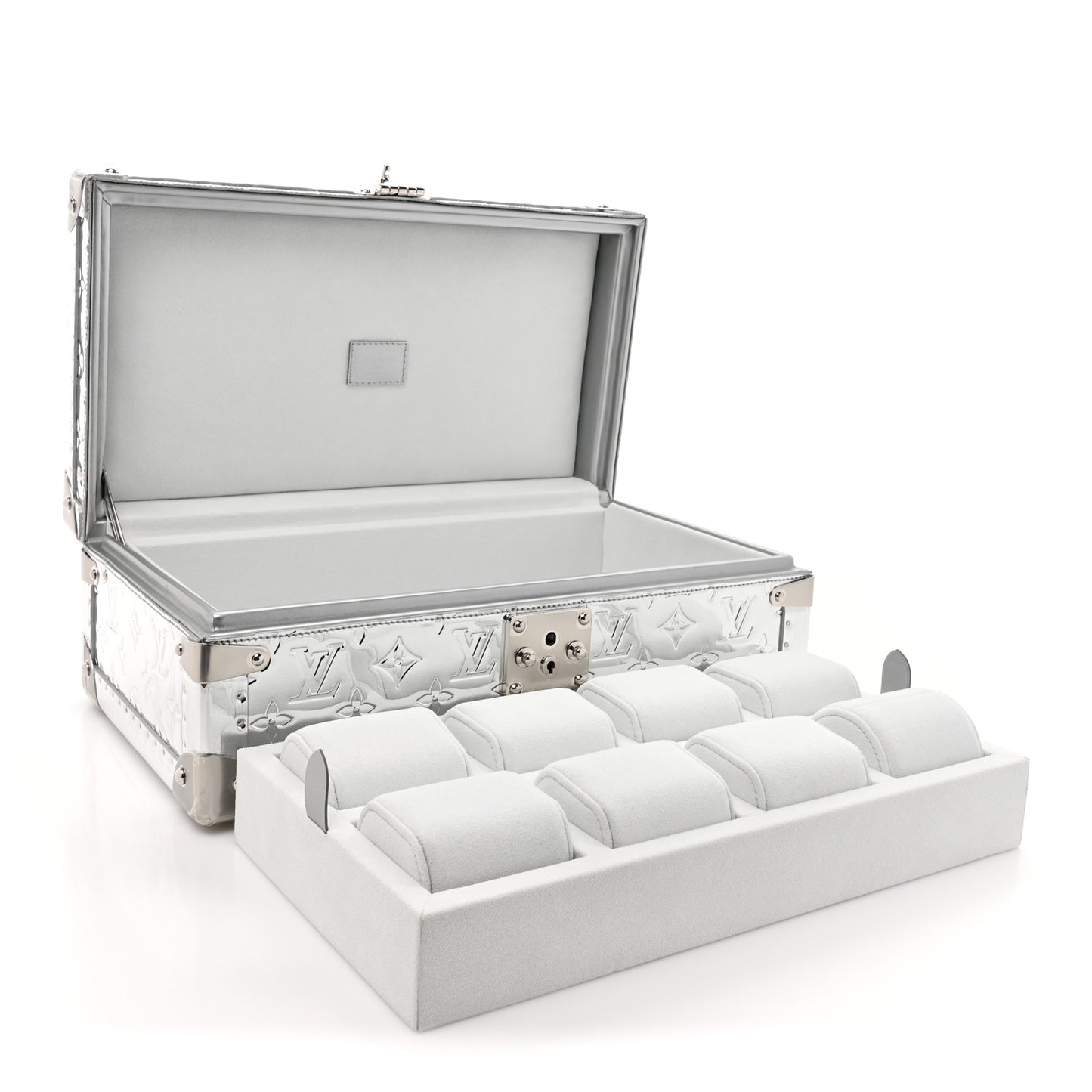 Monogram Miroir Coffret 8 Watch Case Silver