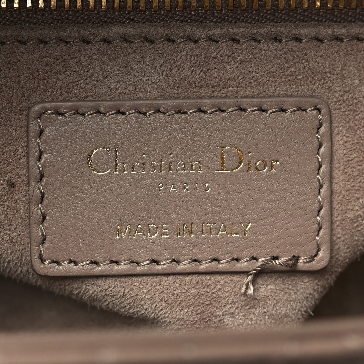 Lambskin Cannage Small My ABCDior Lady Dior Warm Taupe