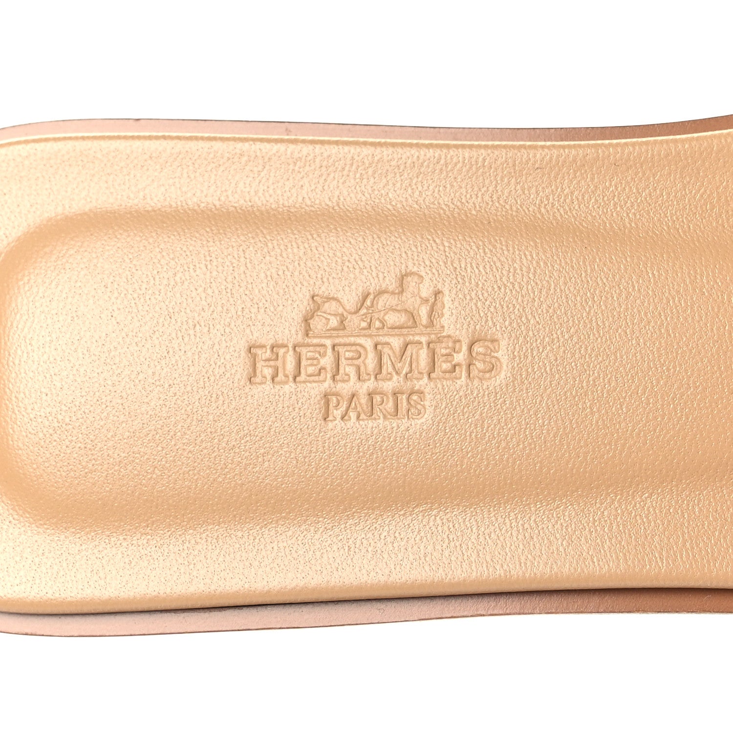 Hermes Calfskin Oran Sandals 39.5 Beige Albinos 8 of 9