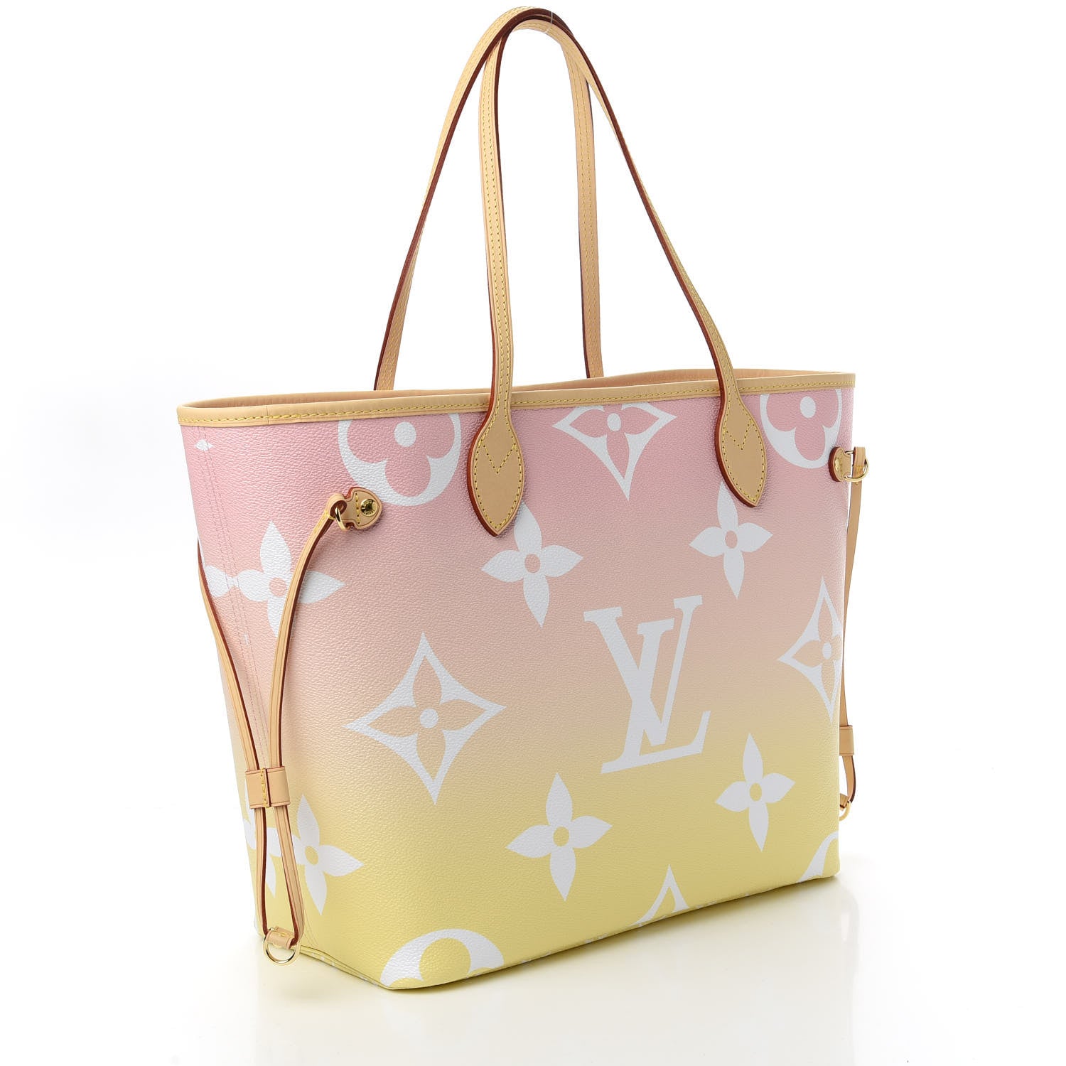Louis Vuitton Monogram Giant By The Pool Neverfull MM Light Pink 3 of 10