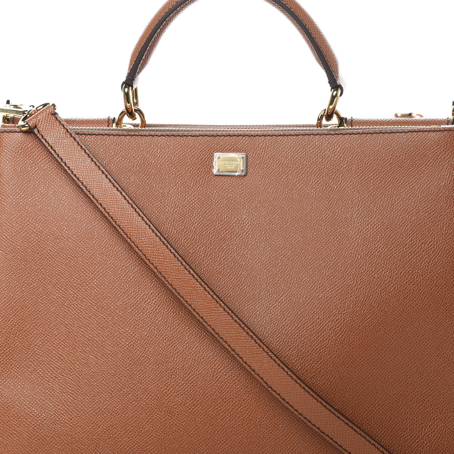 Dauphine Miss Sicily Shopper Tote Caramello