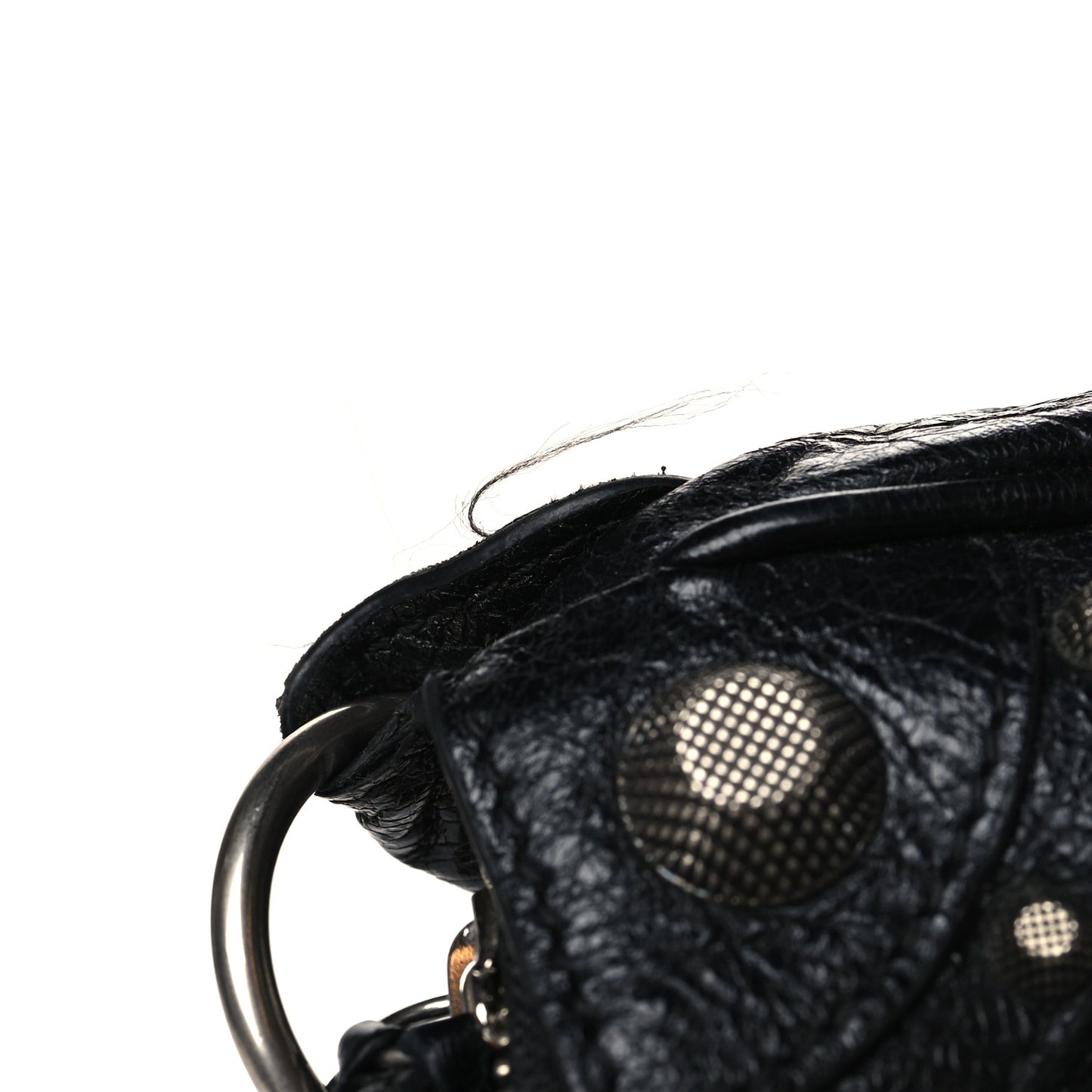 Agneau Arena Small Le Cagole Shoulder Bag Black