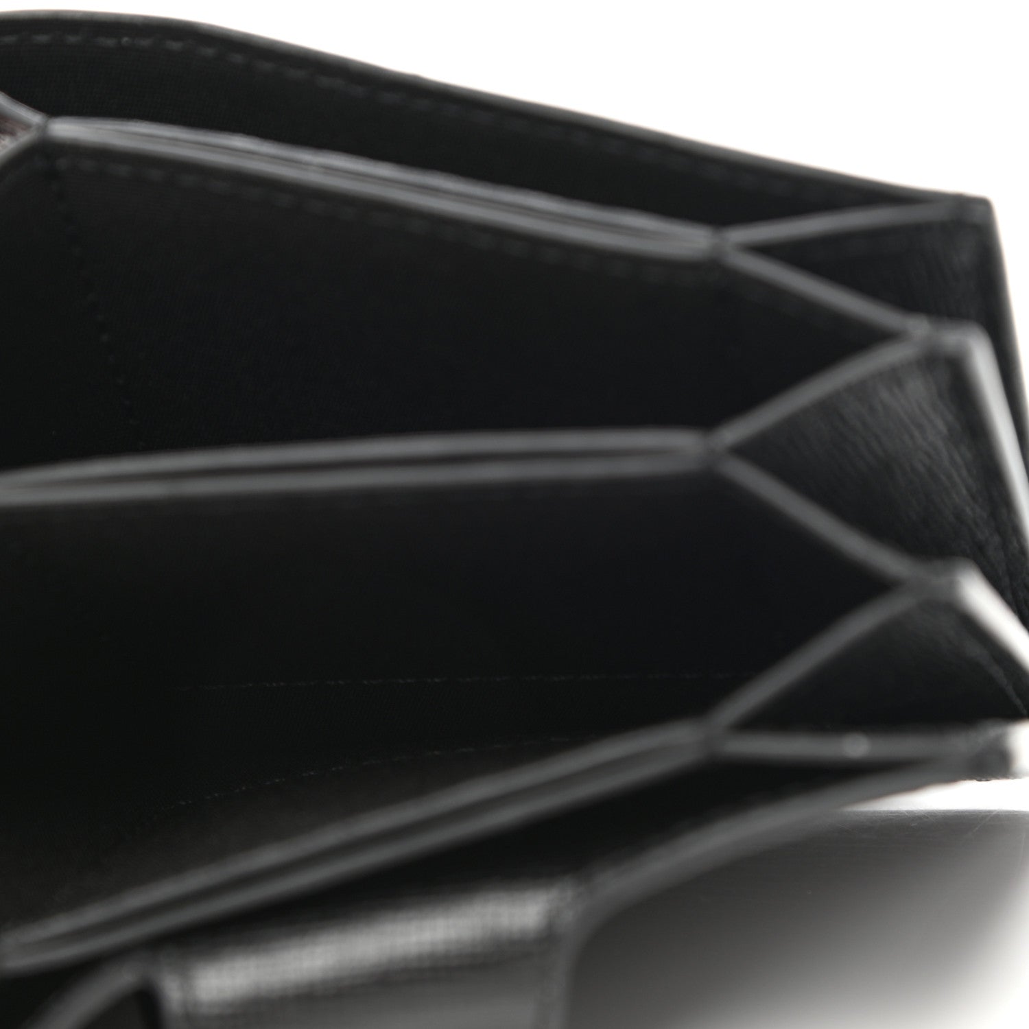 Versace Calfskin Virtus Gusset Wallet Black 5 of 8