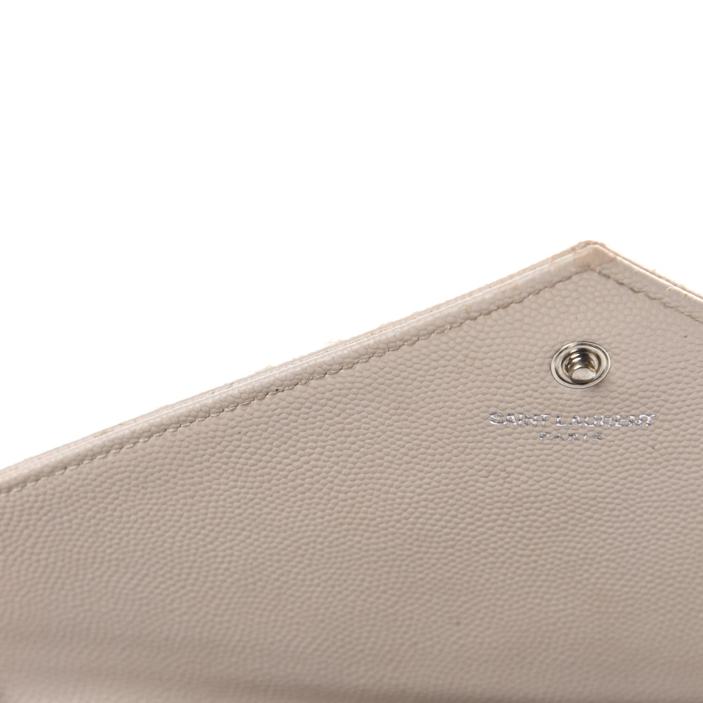 Grain De Poudre Matelasse Chevron Monogram Chain Wallet Nude Powder