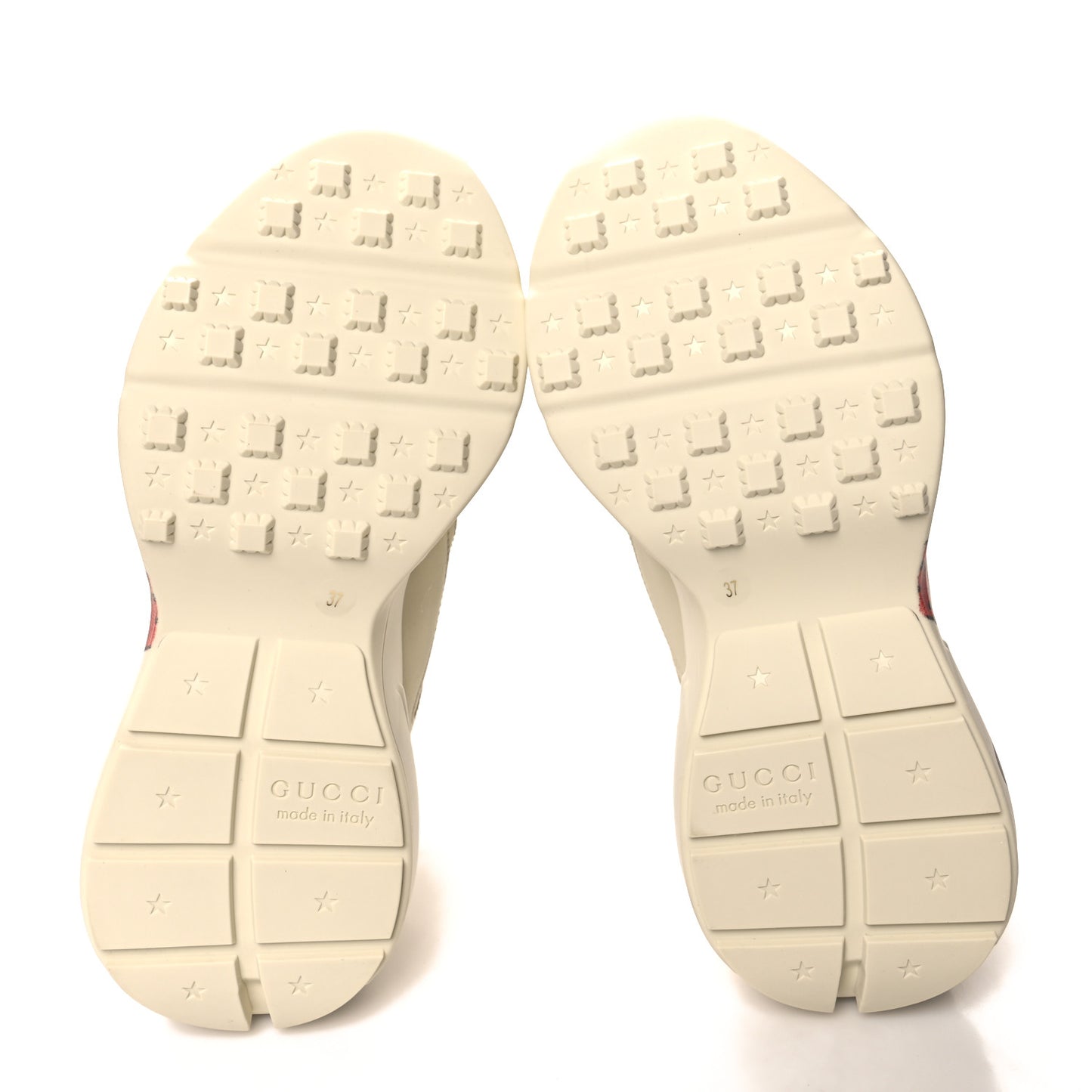Apollo Calfskin Strawberry Womens Rhyton Sneakers 37 Ivory