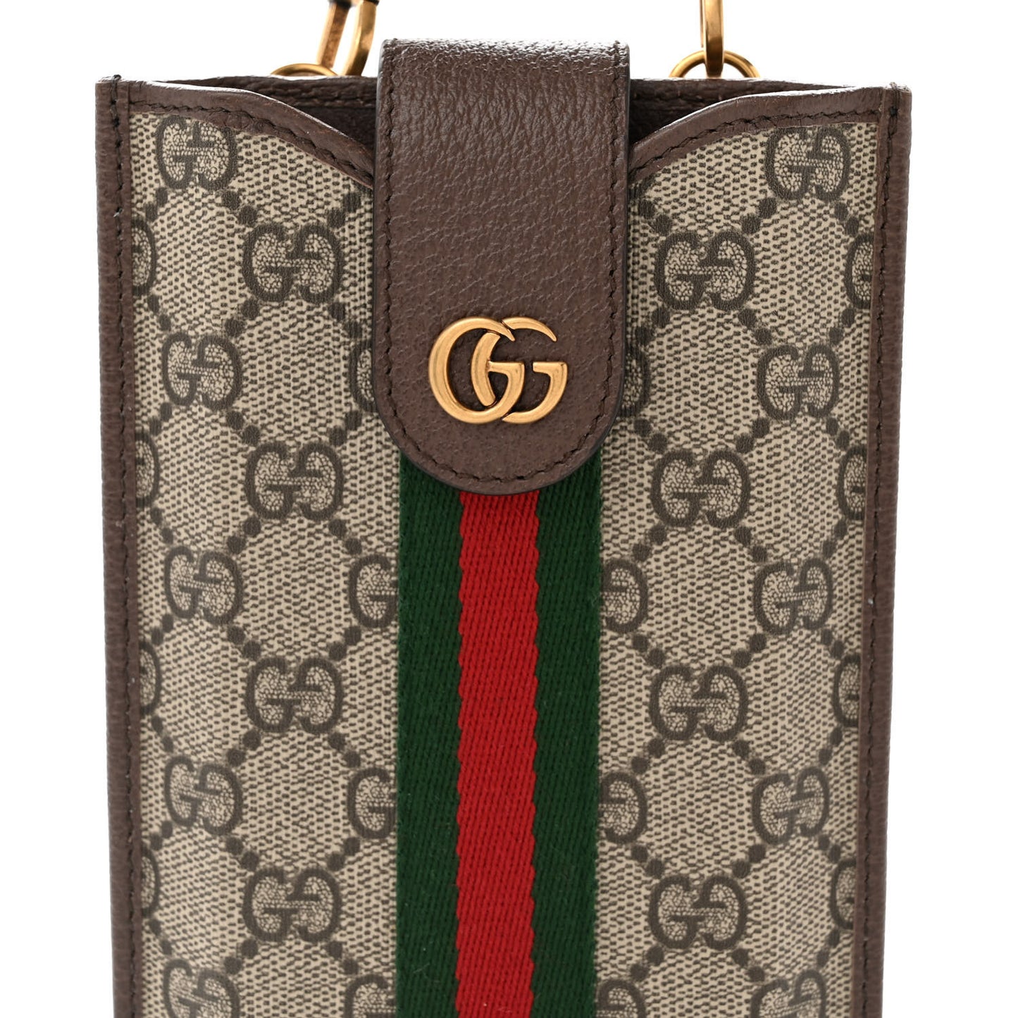 GG Supreme Monogram Web Ophidia Mini Multiway Bag Beige Ebony