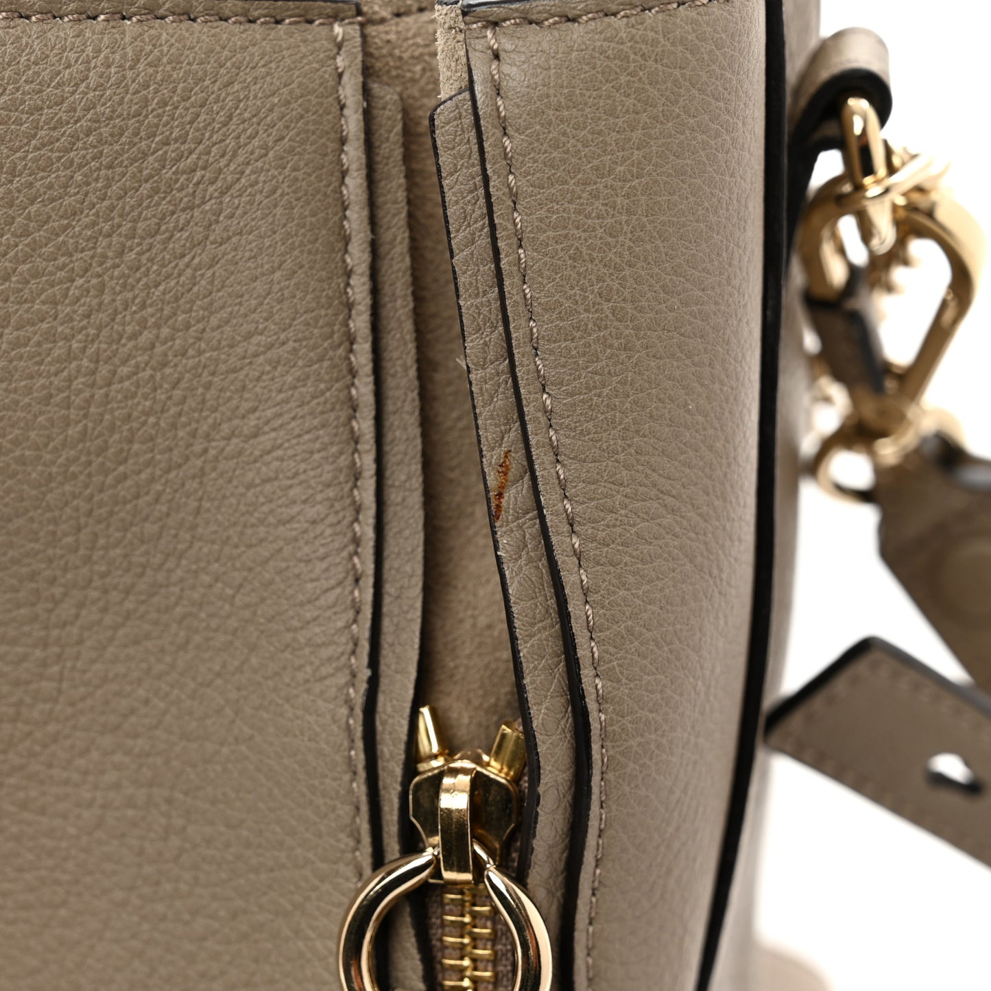 Calfskin Medium Faye Day Shoulder Bag Motty Grey