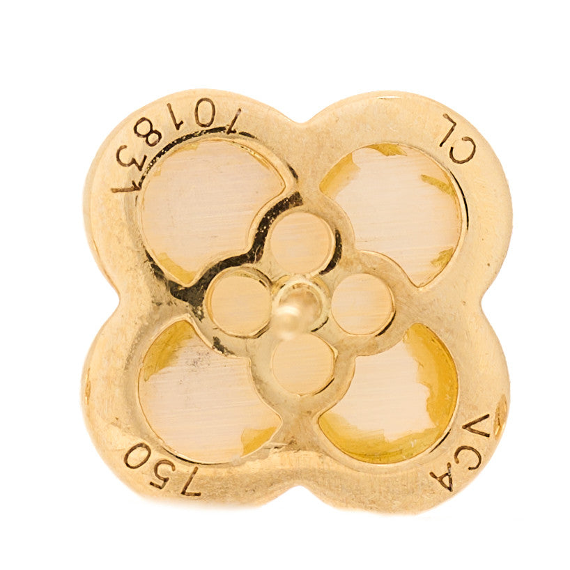 18K Yellow Gold Mother of Pearl Pure Alhambra Earrings