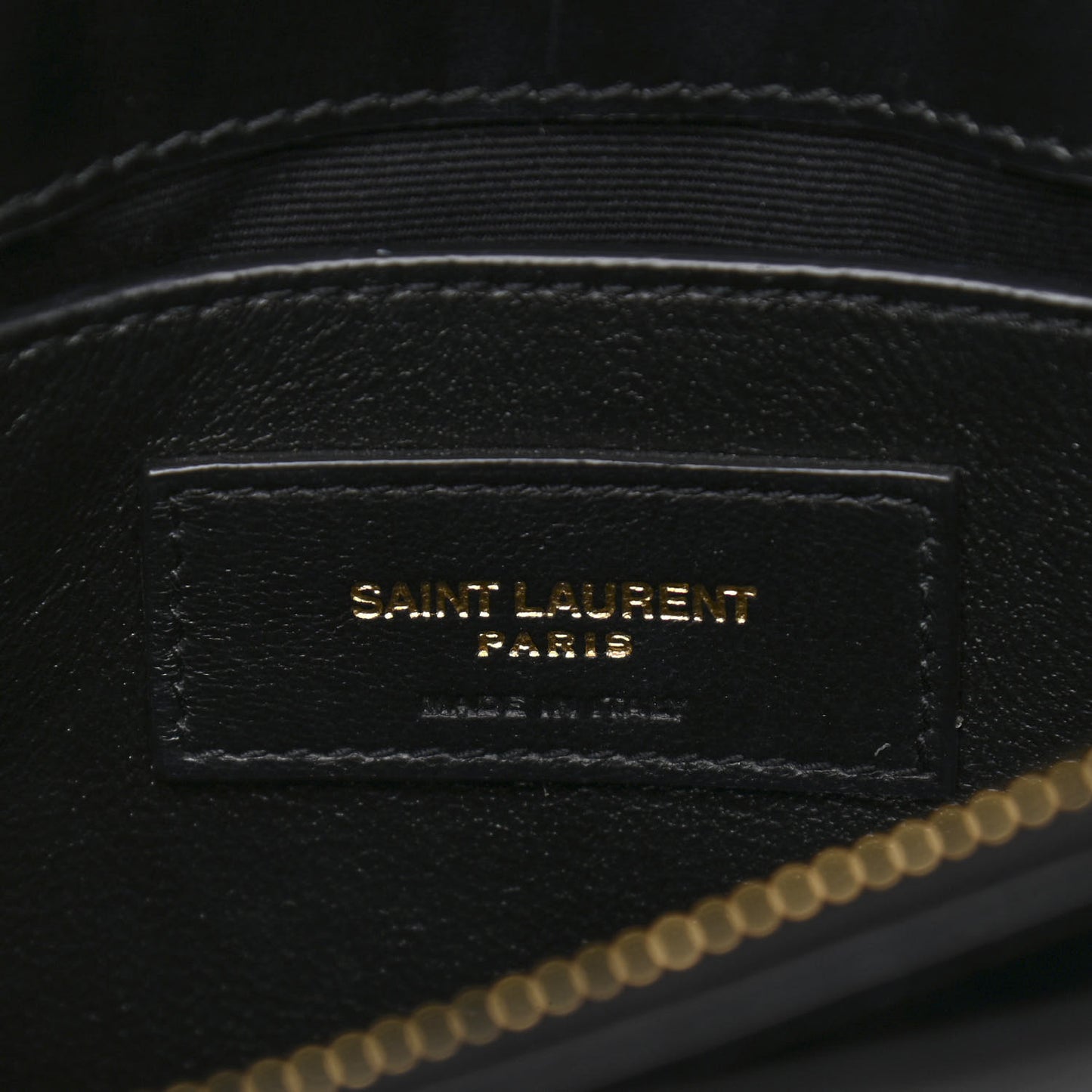 Calfskin Y Quilted Monogram Small Loulou Chain Satchel Black