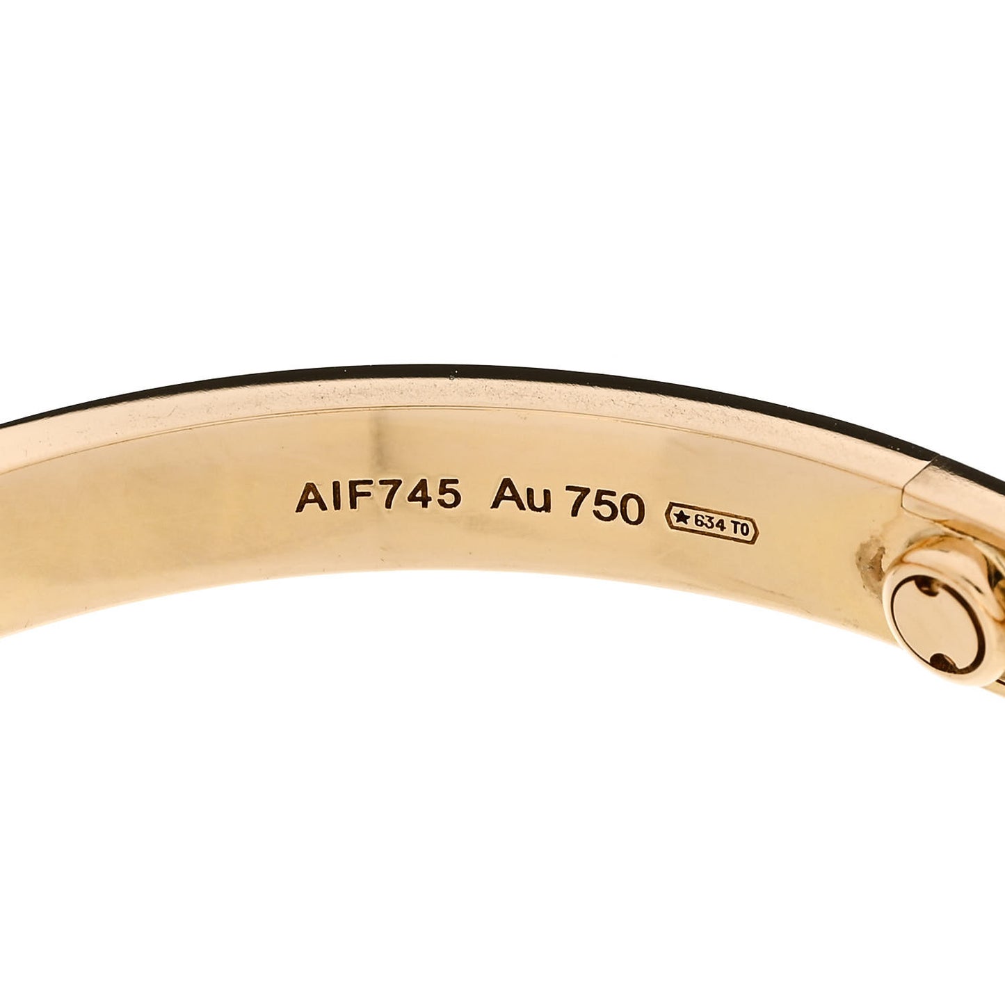 18K Yellow Gold LOVE Bracelet 19