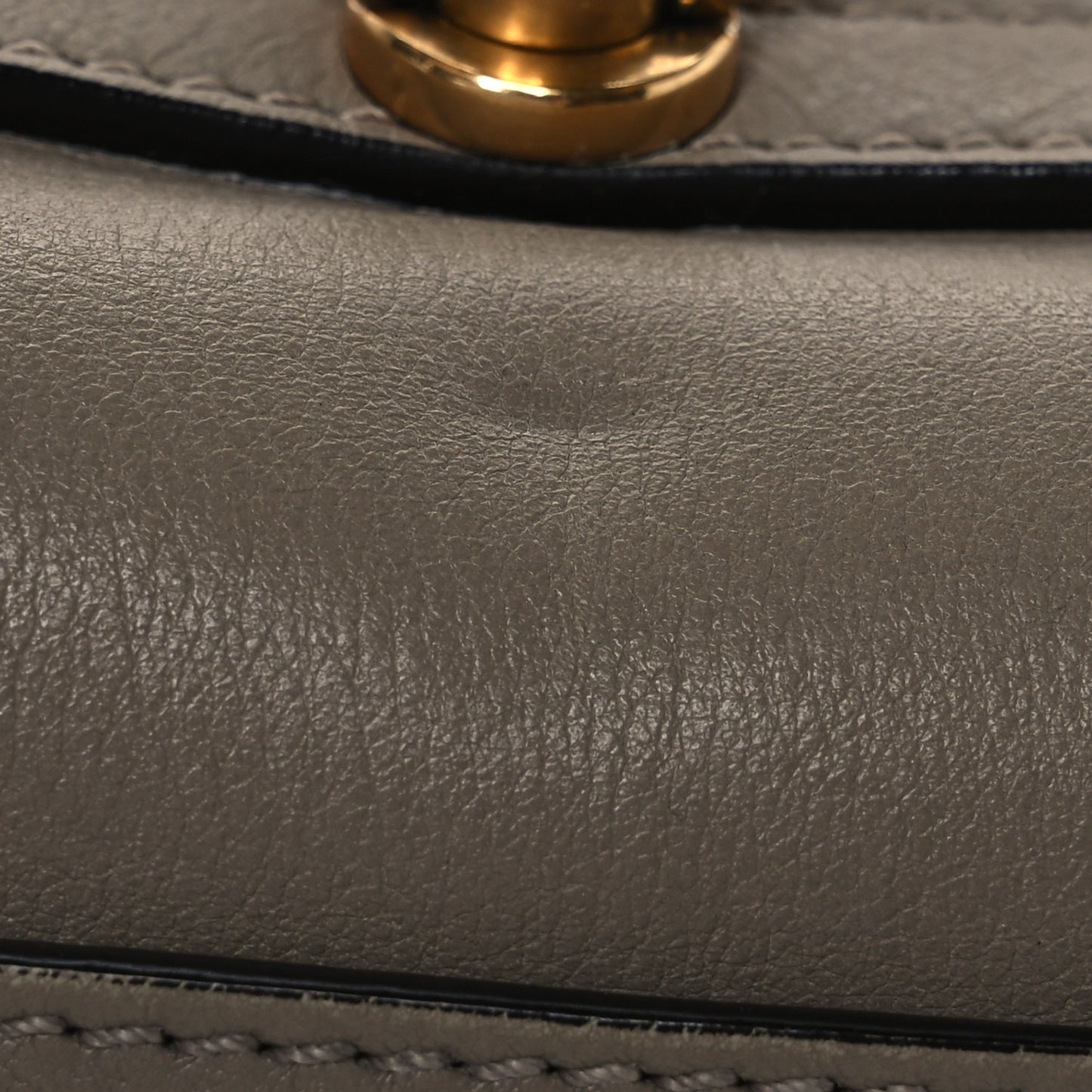 Calfskin Suede Small Nile Bracelet Bag Motty Grey