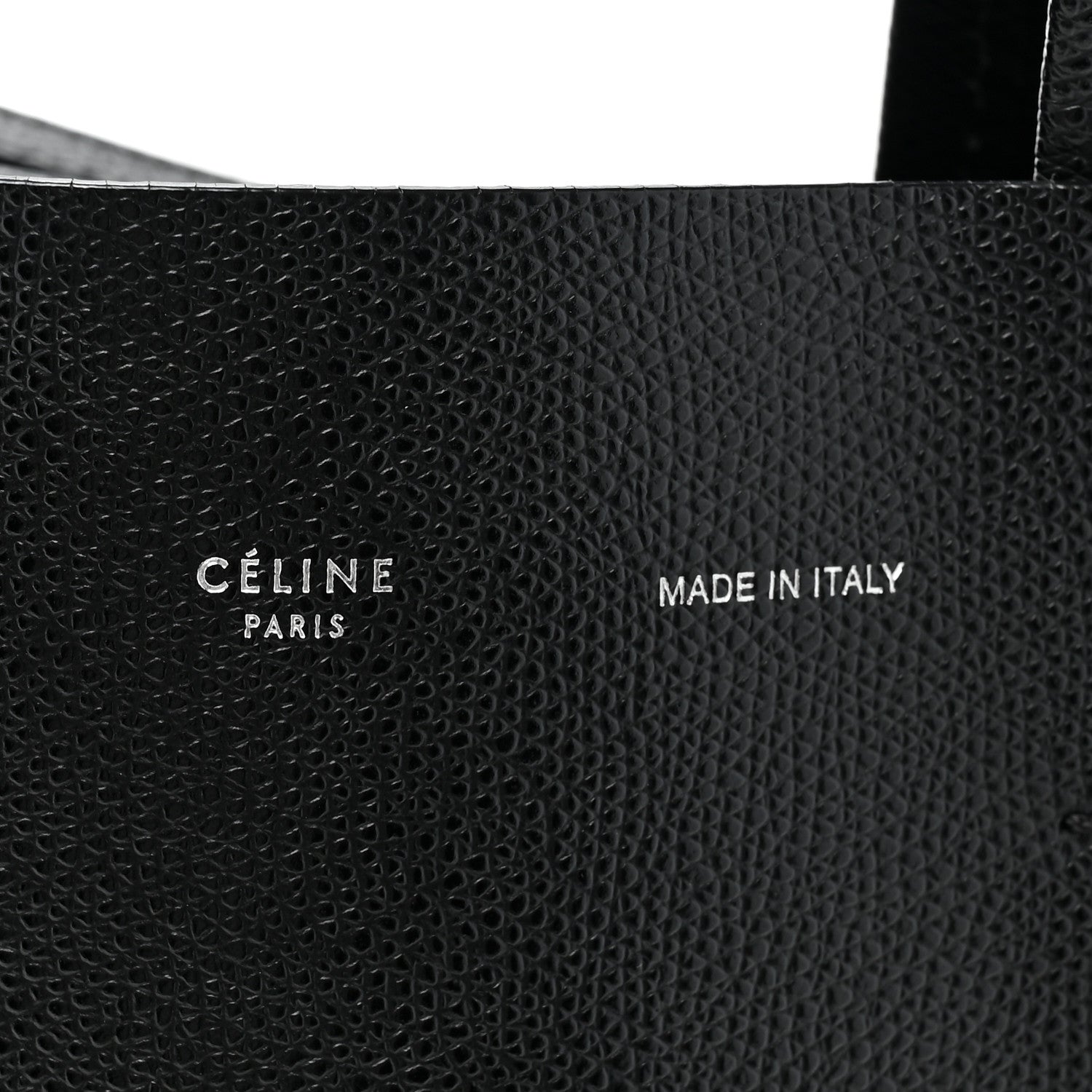 Celine Grained Calfskin Small Vertical Cabas Black 6 of 13