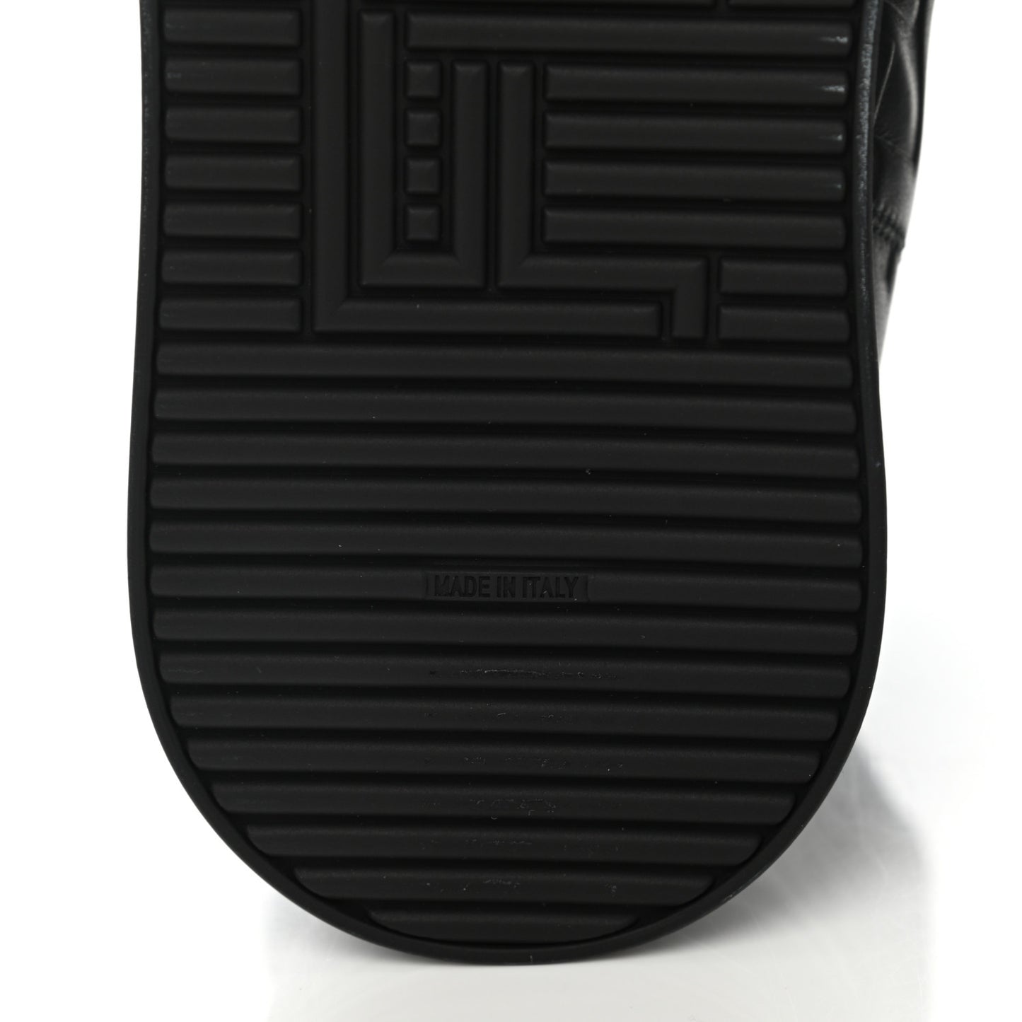 Nappa Macro FF Embossed High Top Sneakers 37 Black