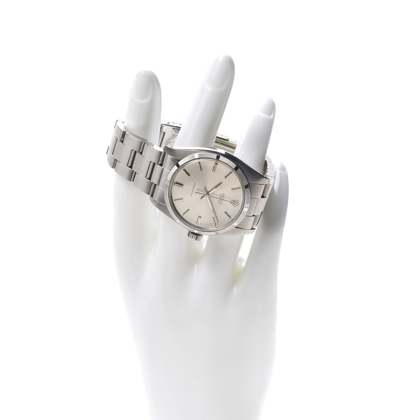 Stainless Steel 34mm Oyster Precision Manual Winding Watch 6427