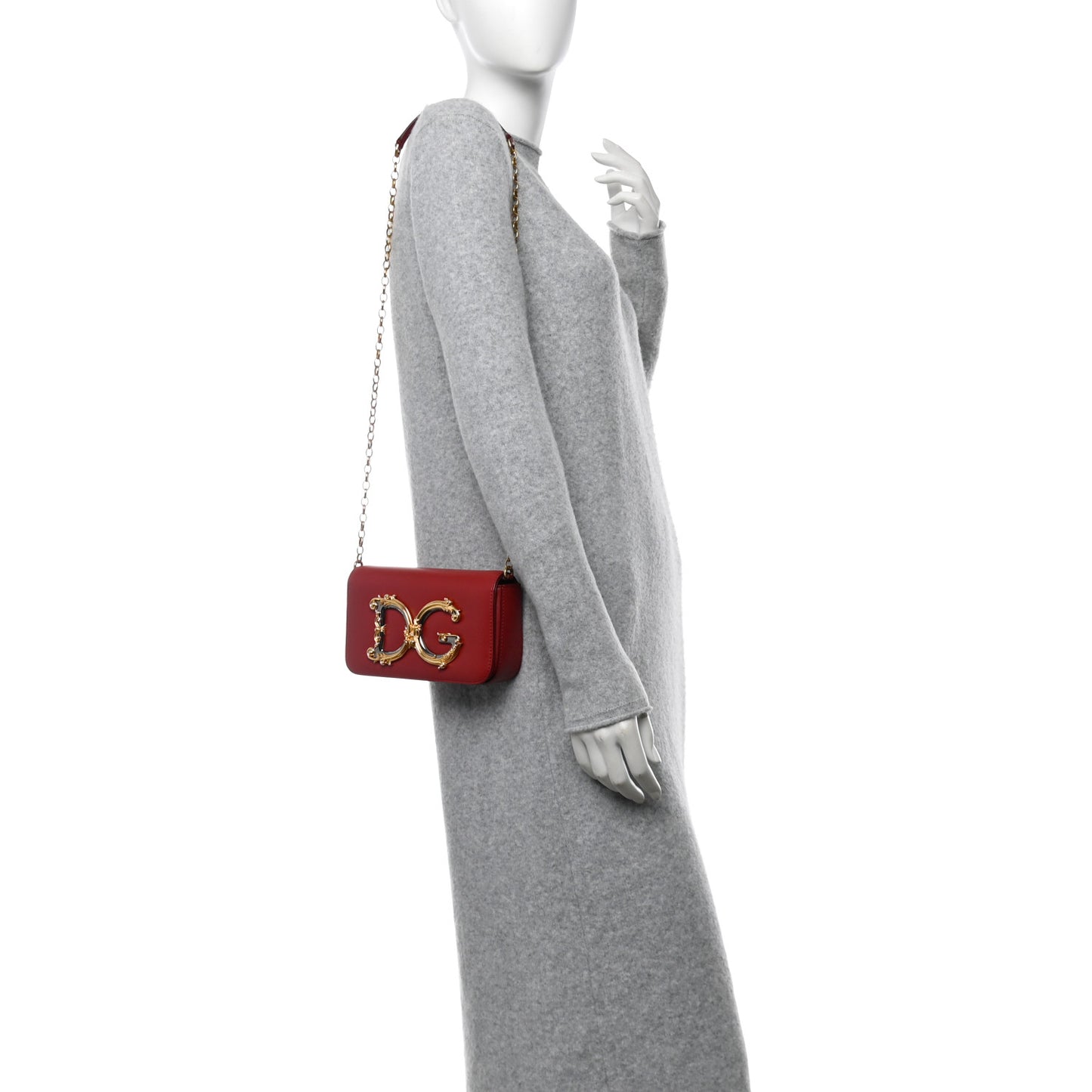 Nappa Mini DG Girls Shoulder Bag Red