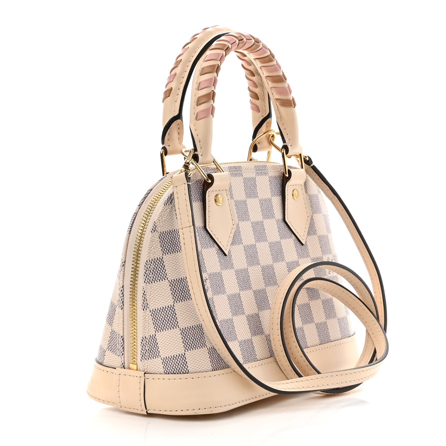 Louis Vuitton Damier Azur Braided Alma BB 3 of 9