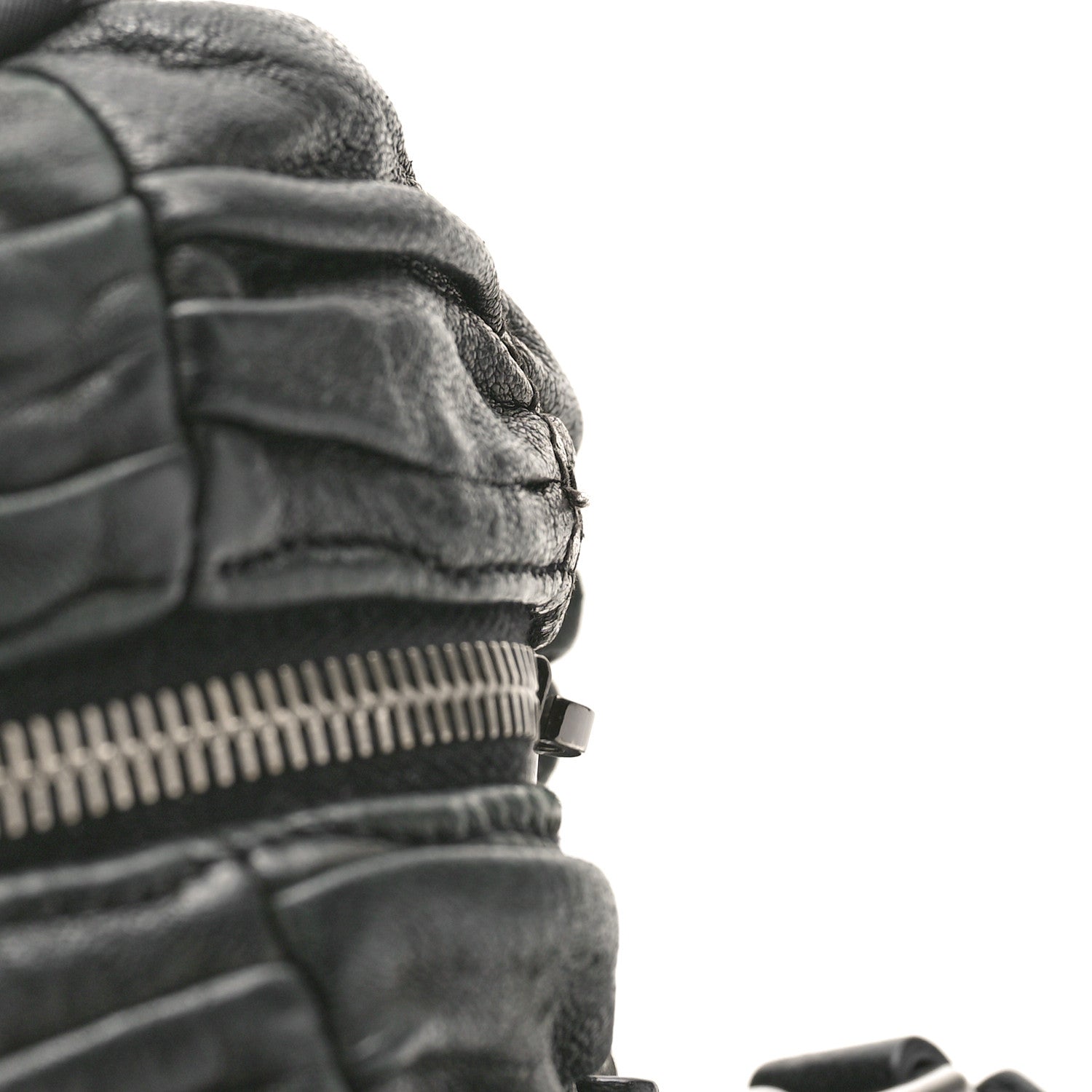 Prada Tessuto Nylon Nappa Braided Gaufre Shopping Satchel Black 9 of 10