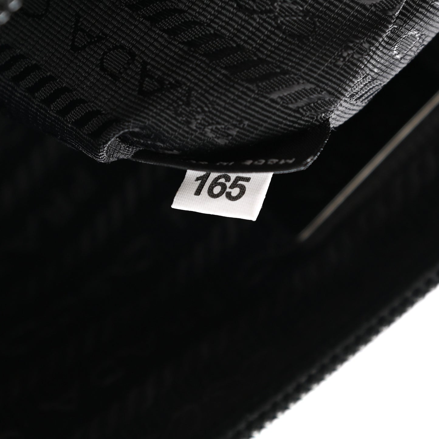 Tessuto Nylon Saffiano Wristlet Black