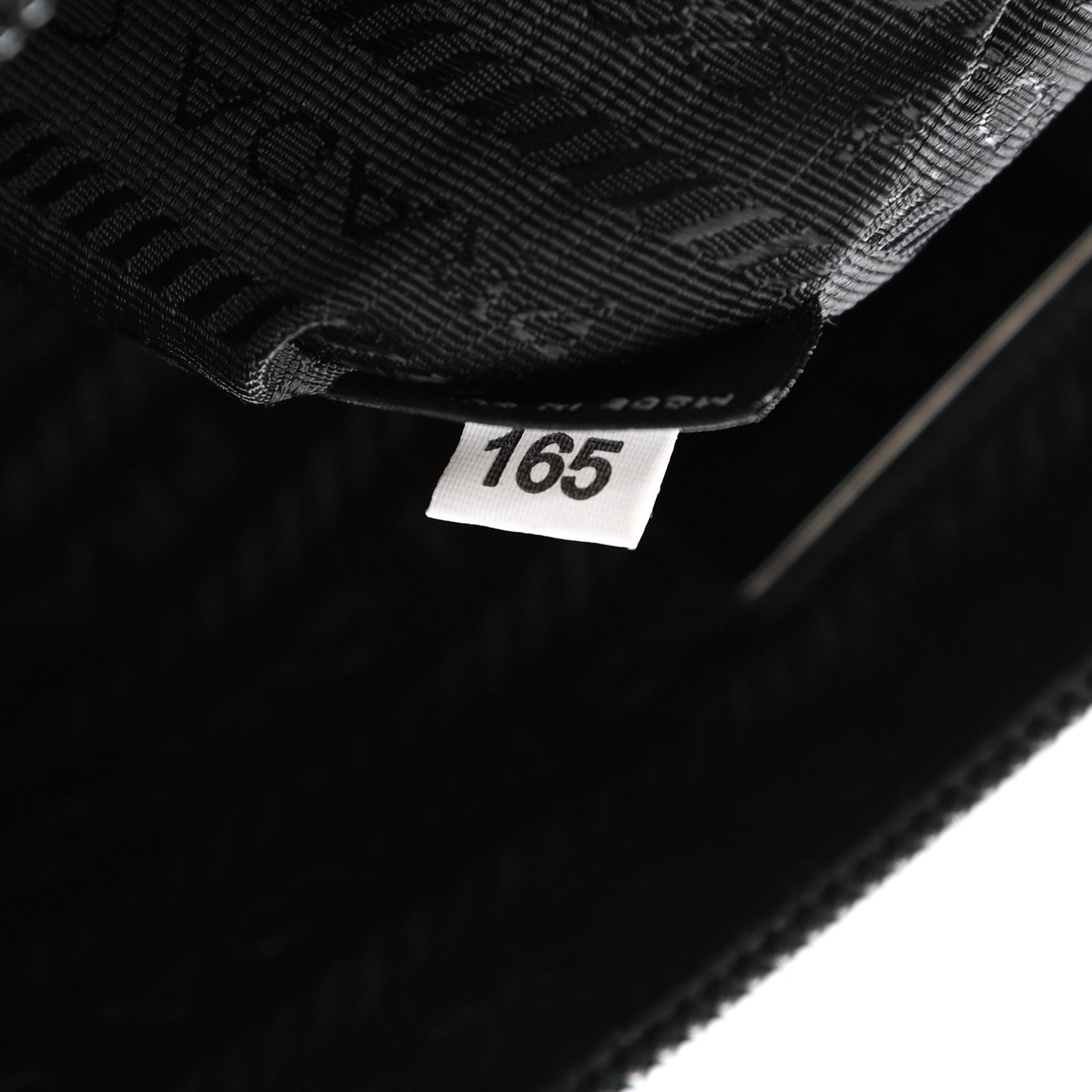 Prada Tessuto Nylon Saffiano Wristlet Black 6 of 8