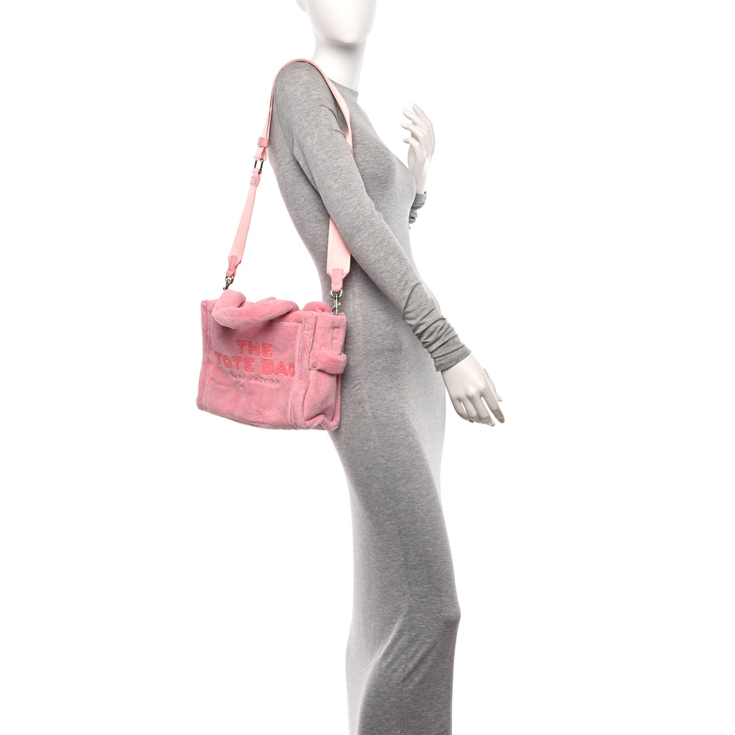 Polyester Mini Terry Tote Bag Light Pink