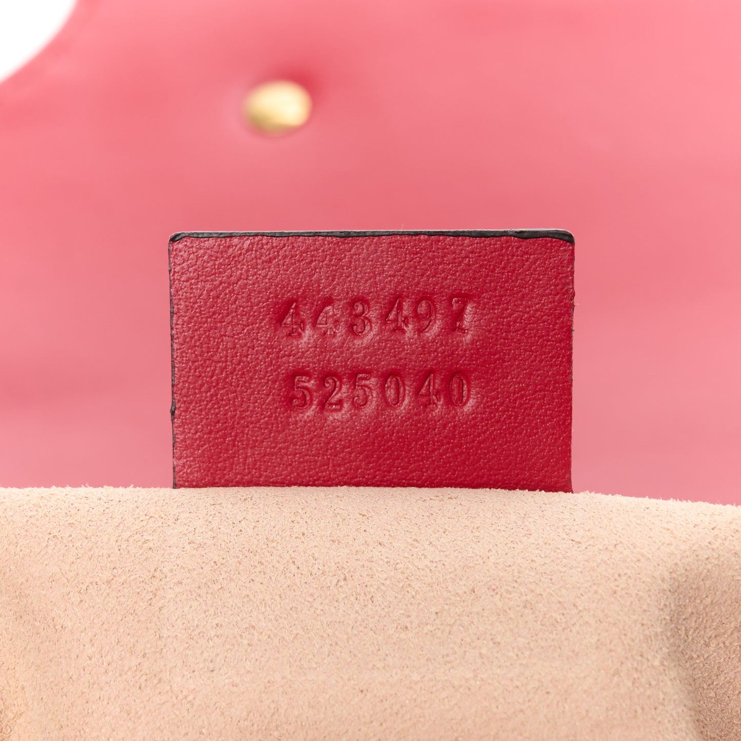 Calfskin Matelasse Small GG Marmont Shoulder Bag Hibiscus Red