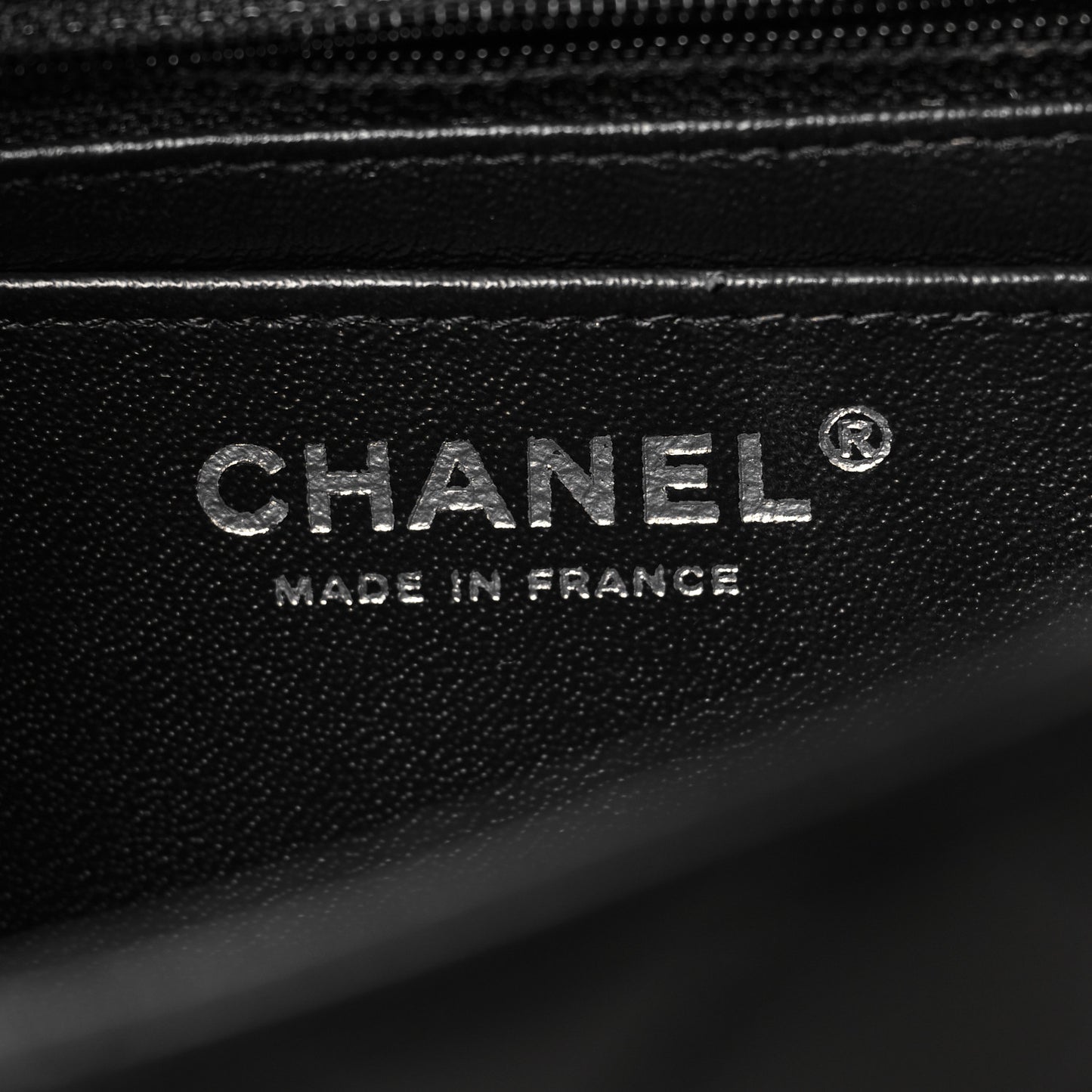 Lambskin Quilted Mini Rectangular Flap Black