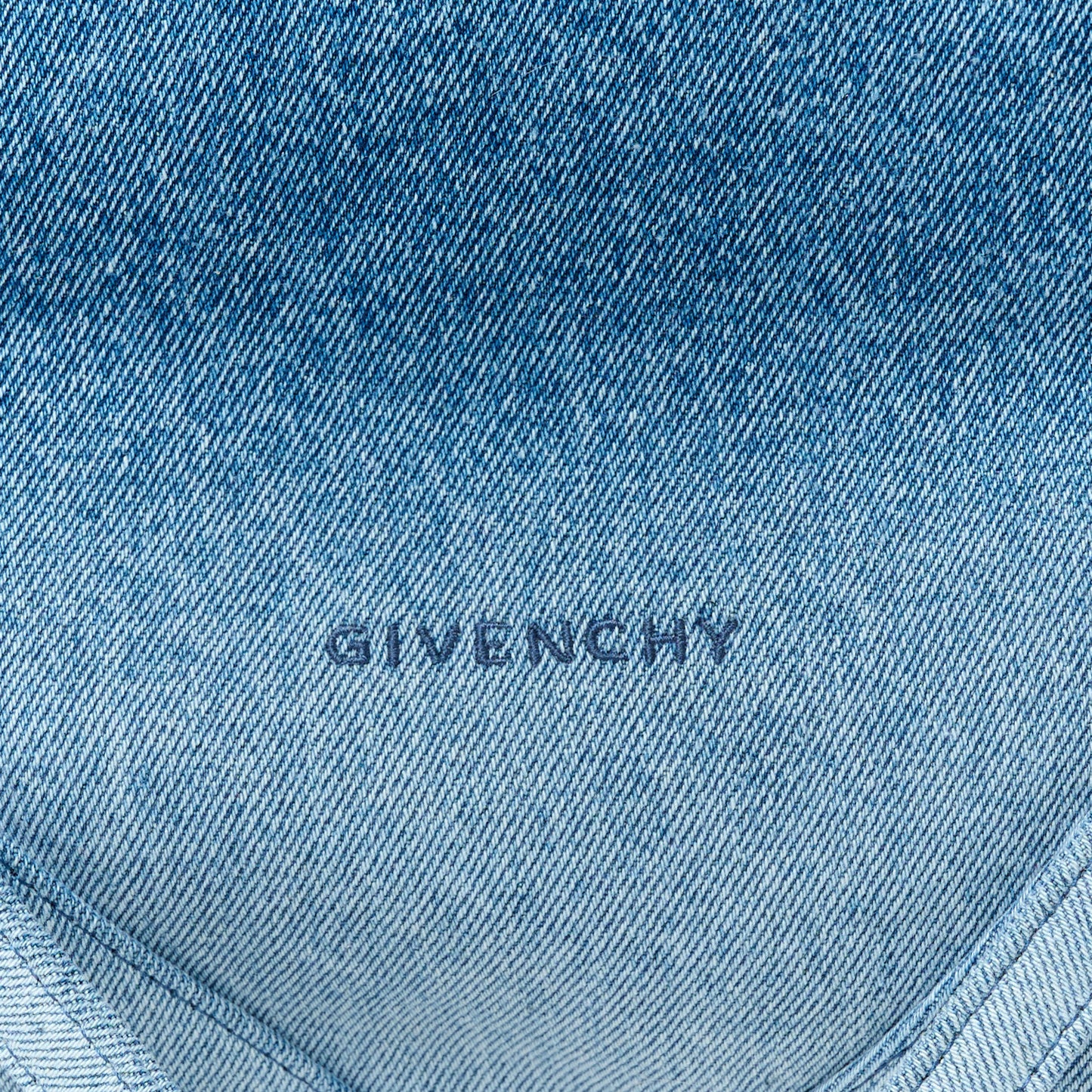 Washed Denim Medium Voyou Bag Medium Blue