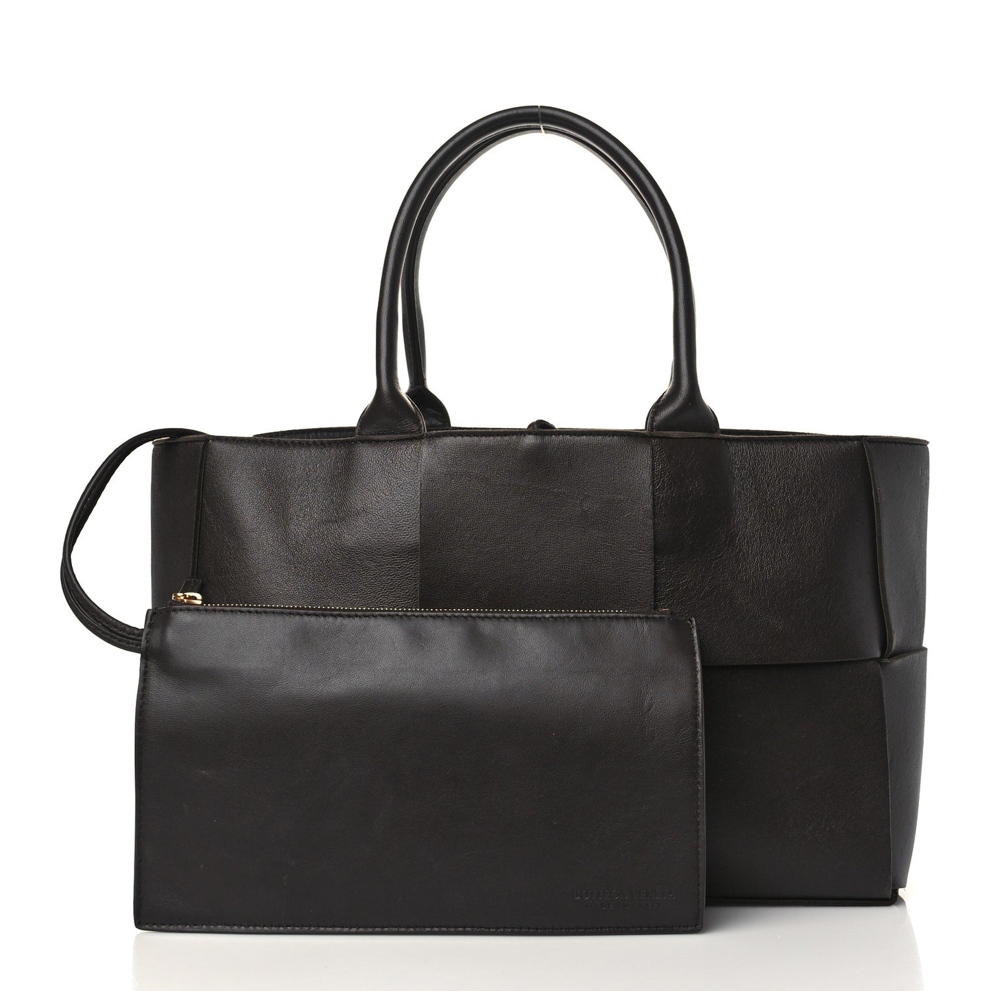 Nappa Maxi Intrecciato Small Arco Tote Fondant