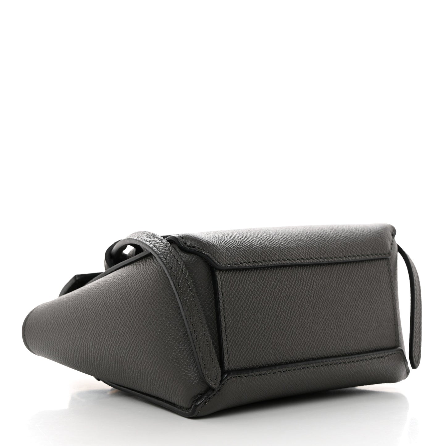 Grained Calfskin Pico Belt Bag Grey