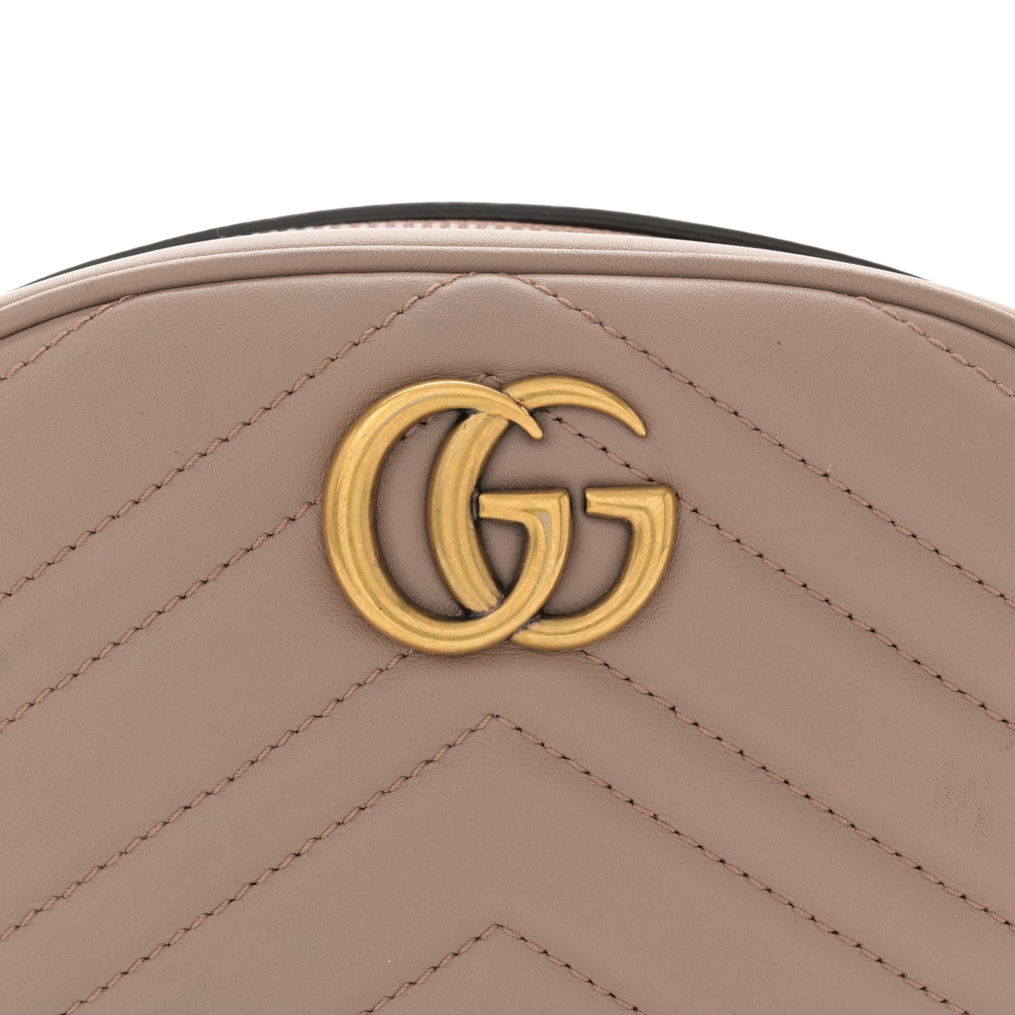 Calfskin Matelasse GG Marmont Belt Bag 105 42 Porcelain Rose
