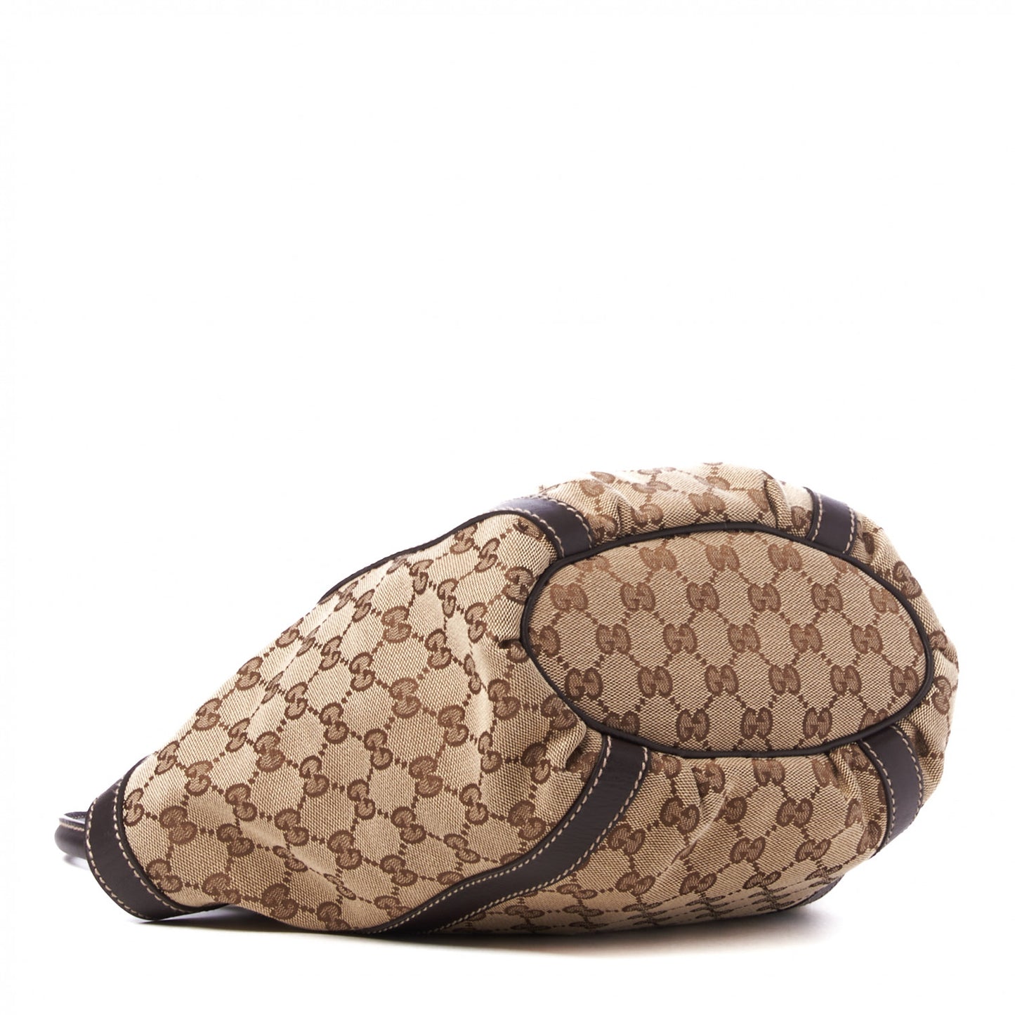 Monogram Small Gold D Ring Tote Brown