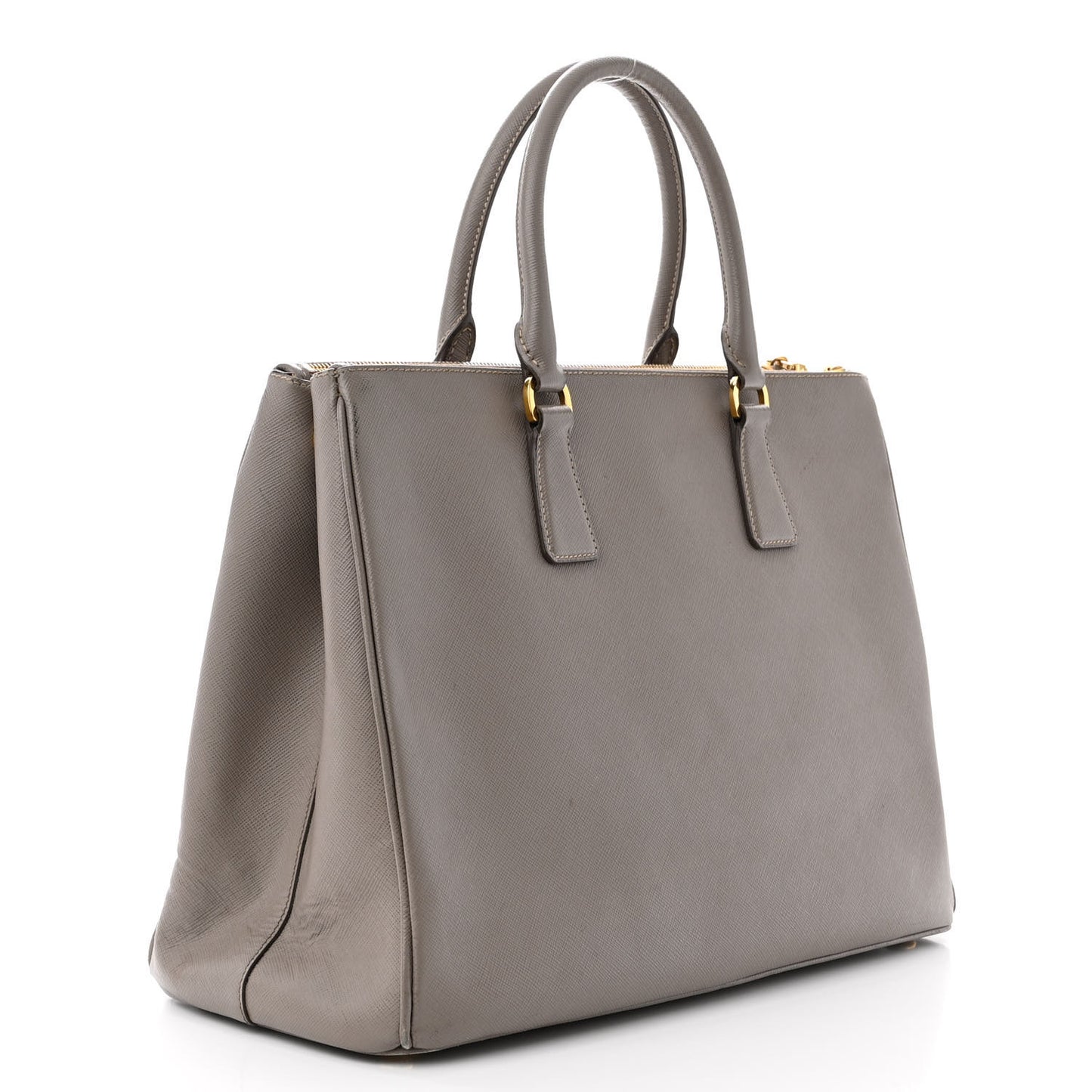 Saffiano Large Galleria Double Zip Tote Argilla