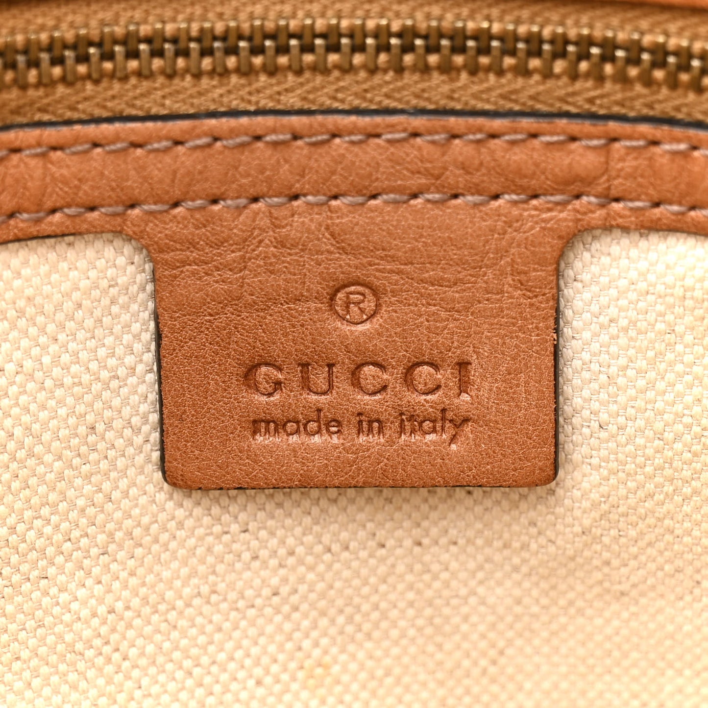 Monogram Web Rania Top Handle Bag Natural