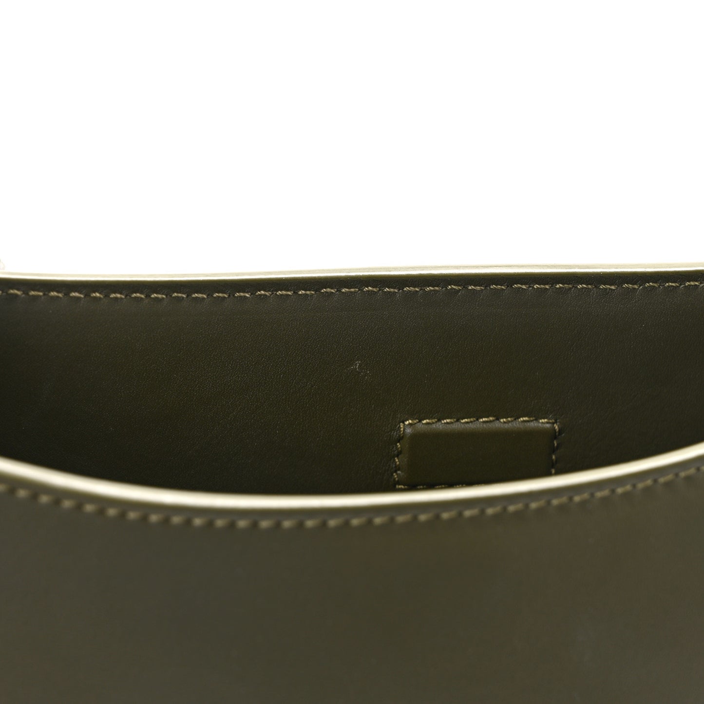 Grained Calfskin Fleur Crossbody Green