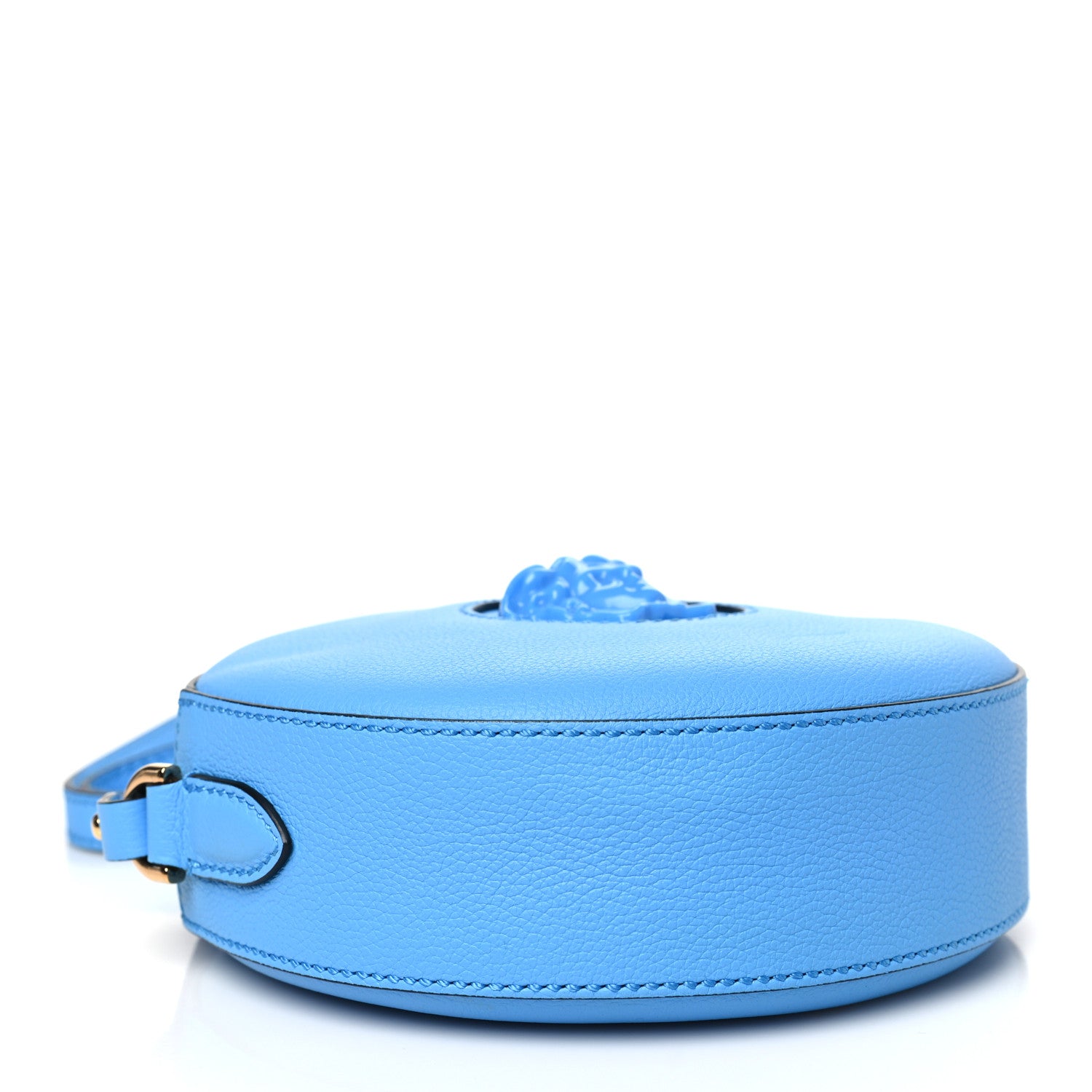 Versace Calfskin La Medusa Round Camera Bag Light Blue 4 of 9