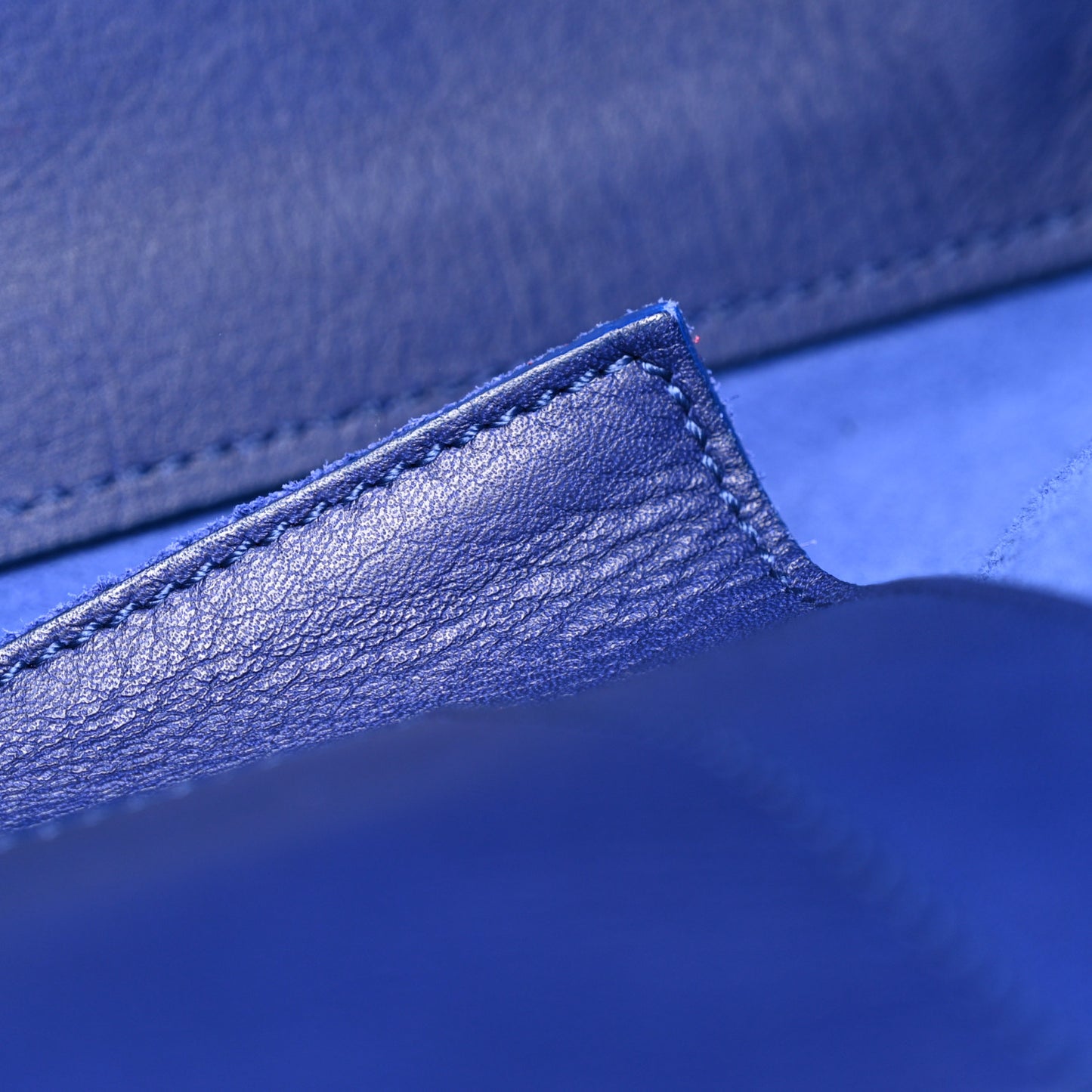Calfskin Small Classic Y Cabas Navy