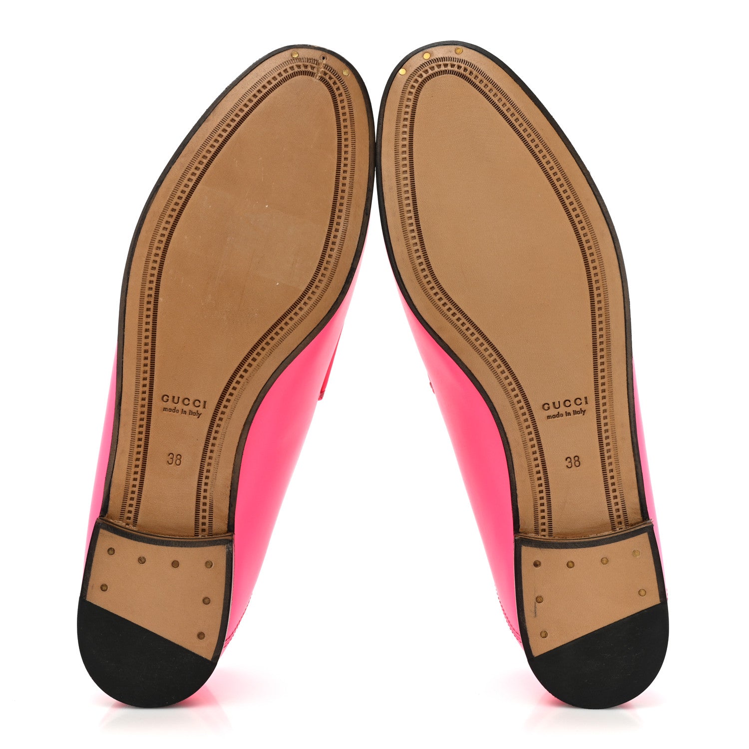 Gucci Apollo Fluo Calfskin Malaga Kid Womens Brixton Horsebit Loafers 38 Fuxia Fluo 5 of 9