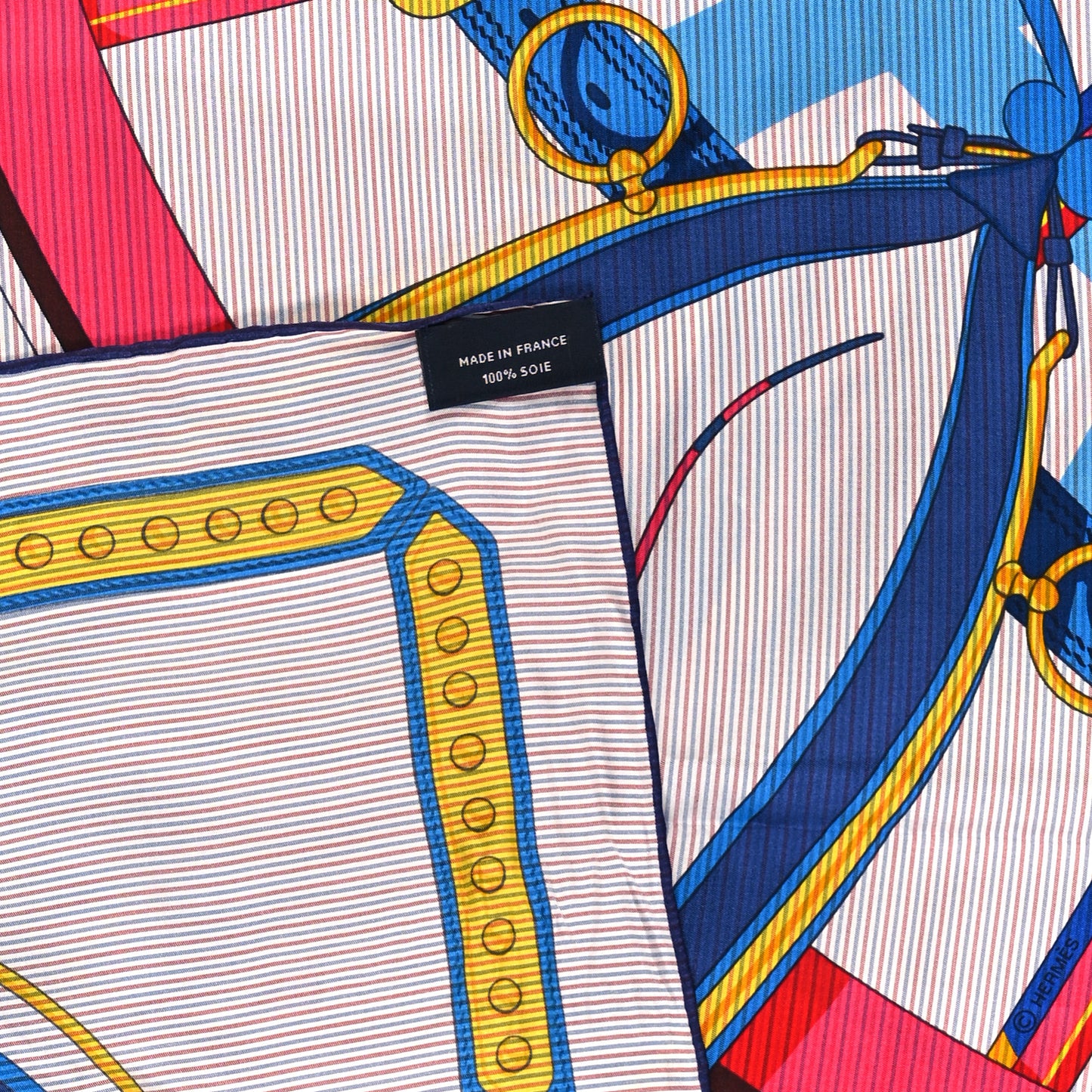 Silk En Roue Libre Chemise Scarf 90 Rose Vif Bleu Royal