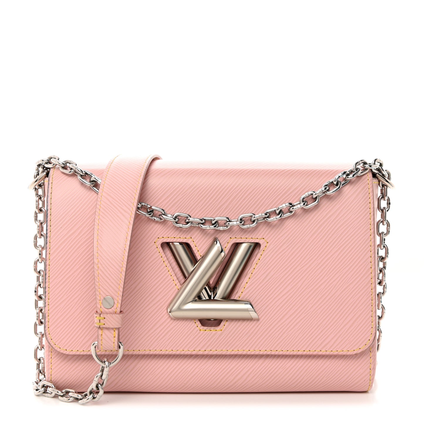 Epi Twist Shoulder Bag MM Rose Ballerine