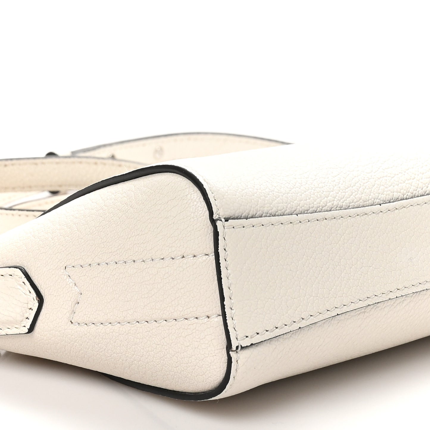 Sugar Goatskin Nano Antigona White