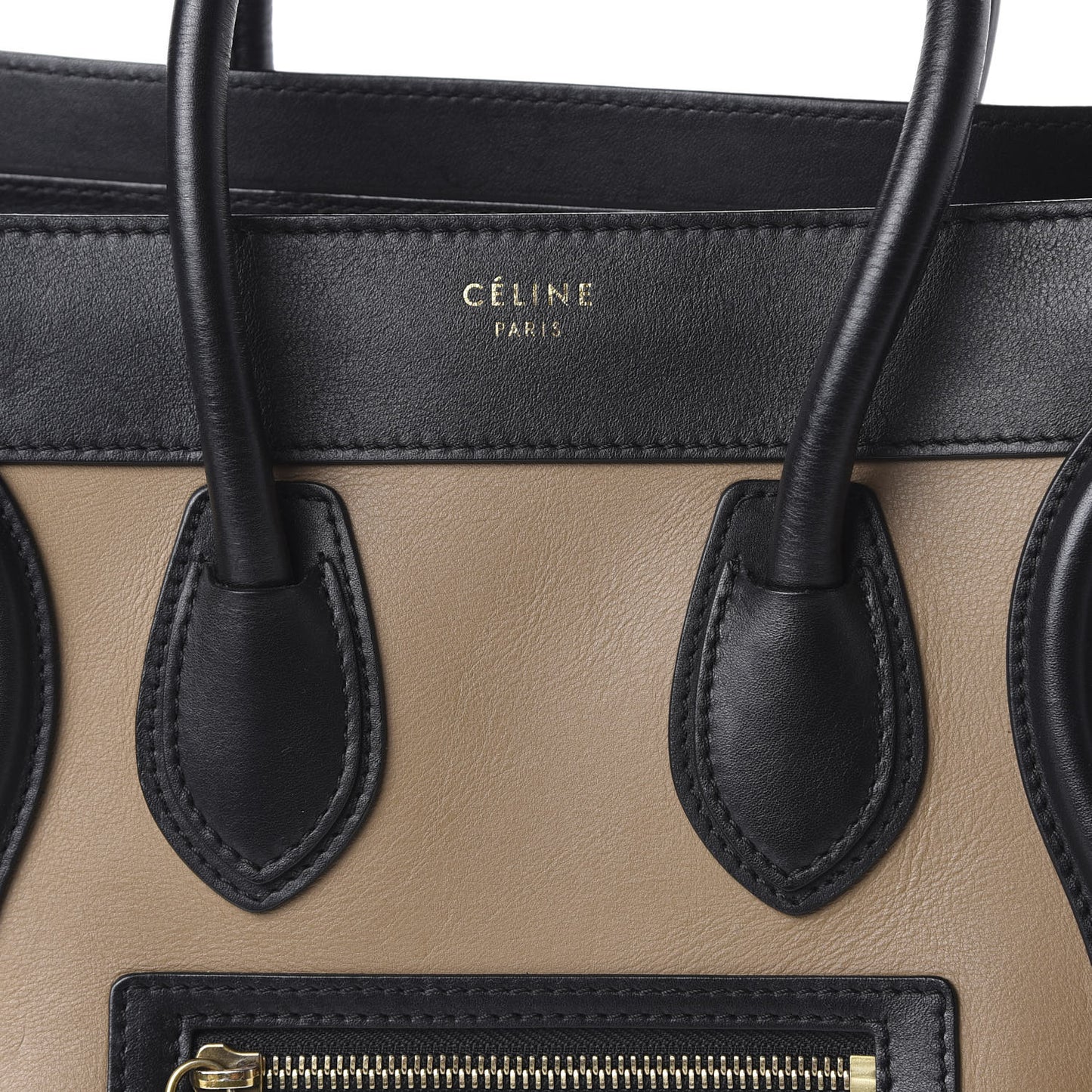 Smooth Calfskin Micro Tri-Color Luggage Dune