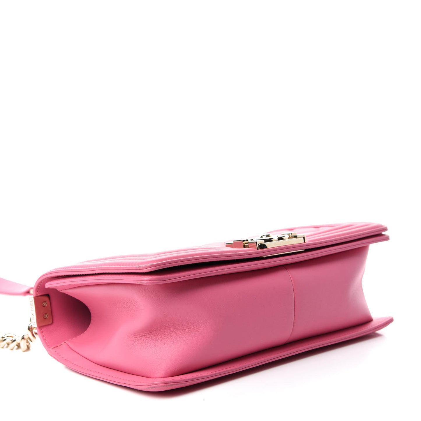 Lambskin Quilted Medium Boy Flap Pink