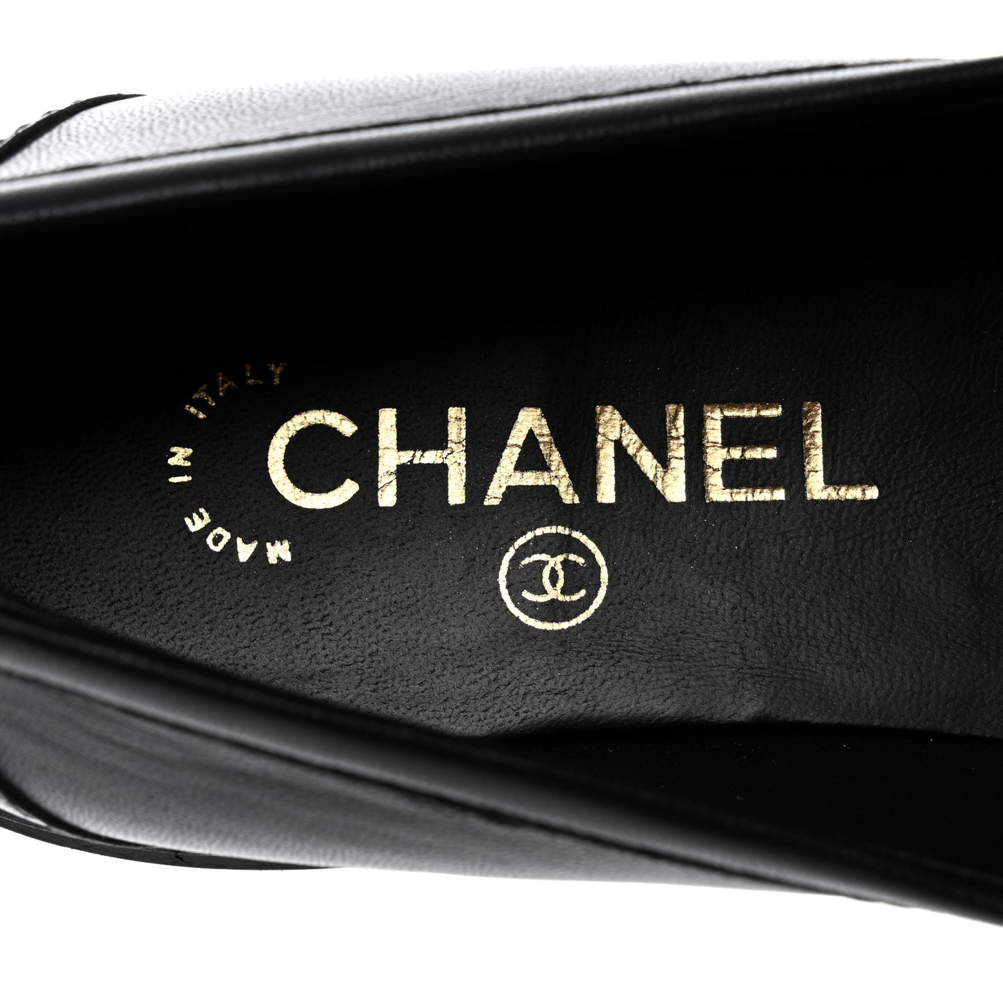 Lambskin Quilted CC Turnlock Loafers 41 Black