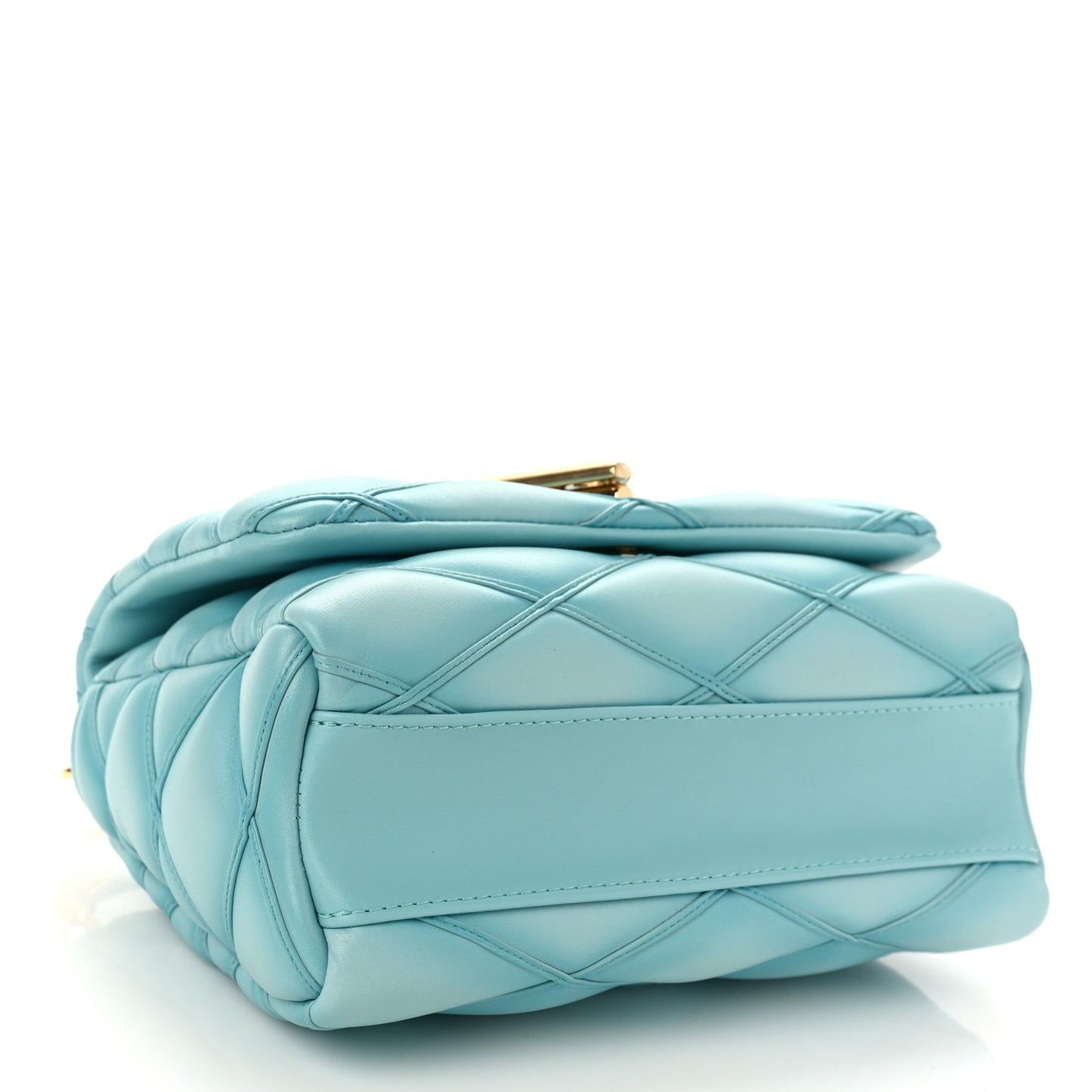 Lambskin Malletage Top Handle GO-14 MM Lagoon