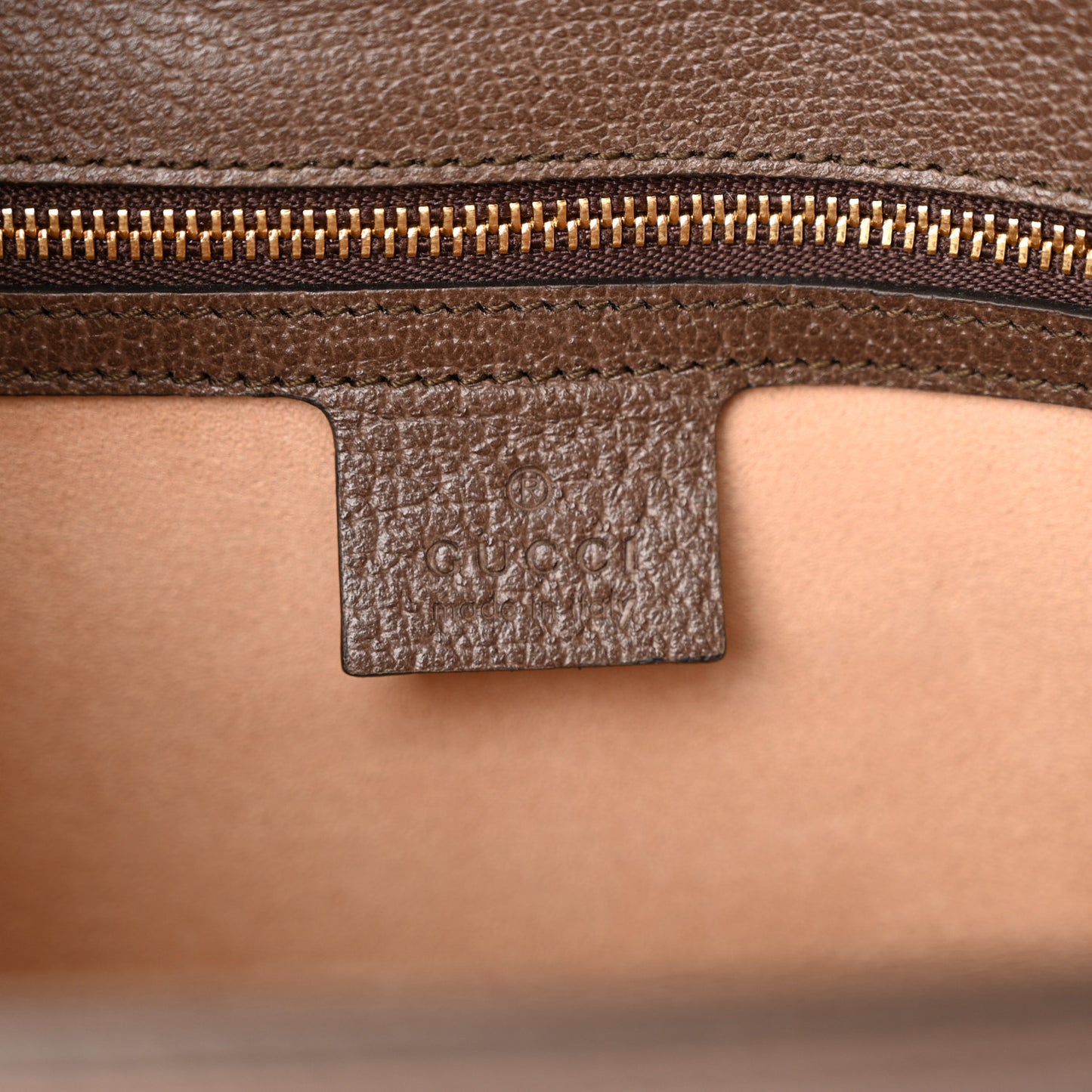 GG Supreme Monogram Web Small Ophidia Flap Messenger Bag Brown